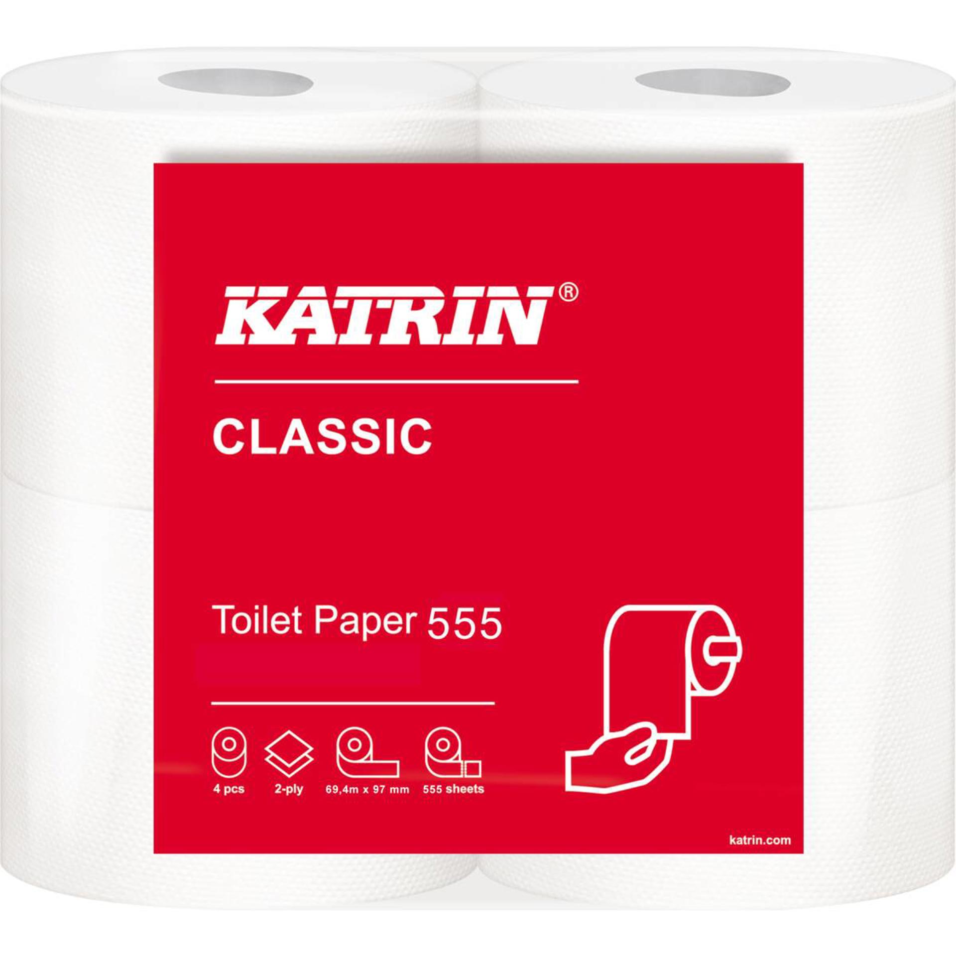8353-Katrin Wc-paperi 555, Valkoinen-1