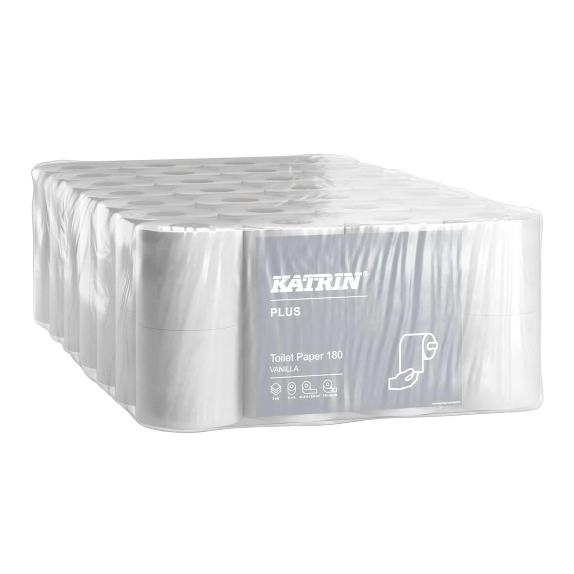 87655-Katrin Plus Toilettenpapier 180 Blatt 3-lagig, Vanille-2