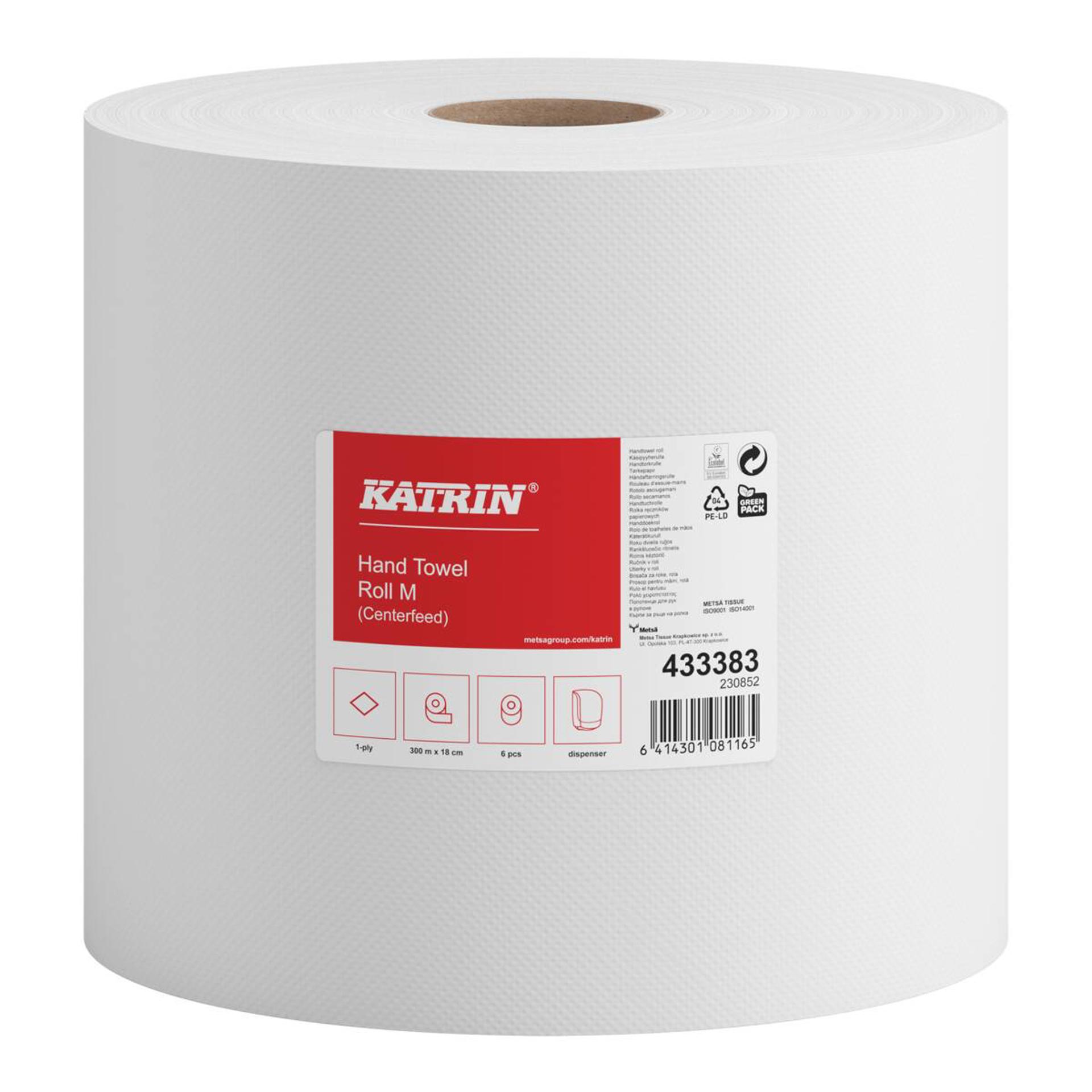 433383-Katrin Centrefeed Roll Medium 300 Metres 1-Ply-1