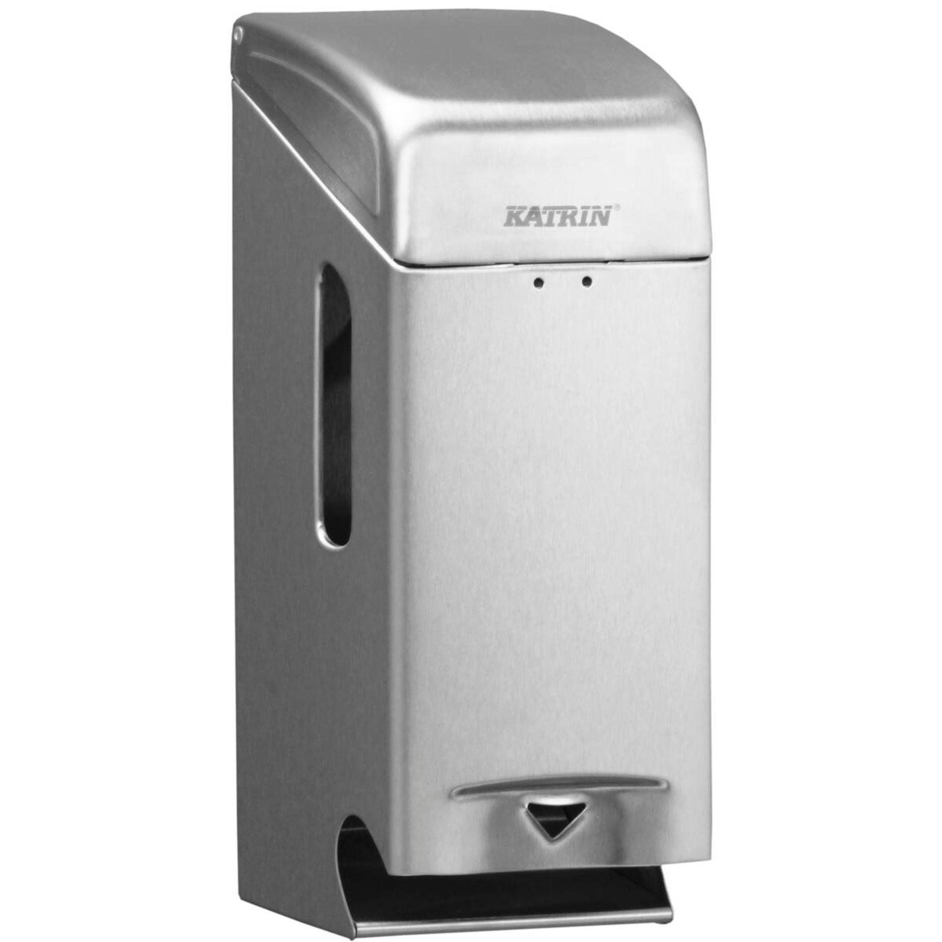 989706-Katrin Metall Dispenser för 2 Toalettrullar, Borstat Stål-1