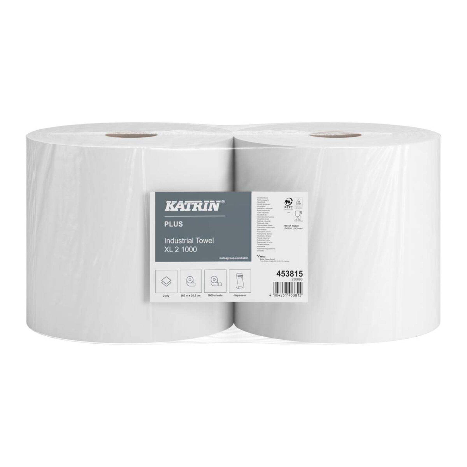 453815-Katrin Plus czyściwo papierowe XL 1000 listków 2-warstwowe-3