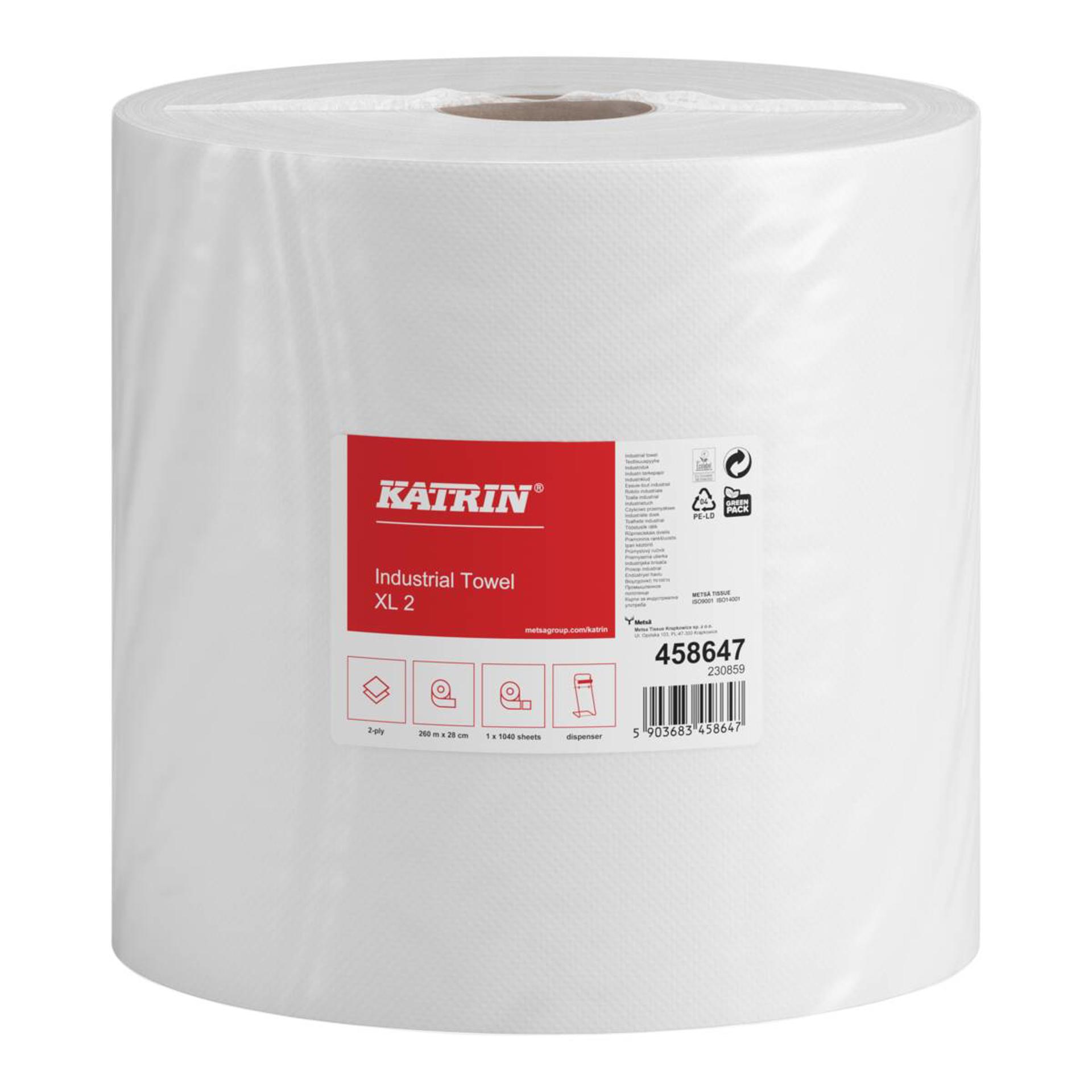 458647-Katrin Industrieputzrollen XL 1040 Blatt 2-lagig-3