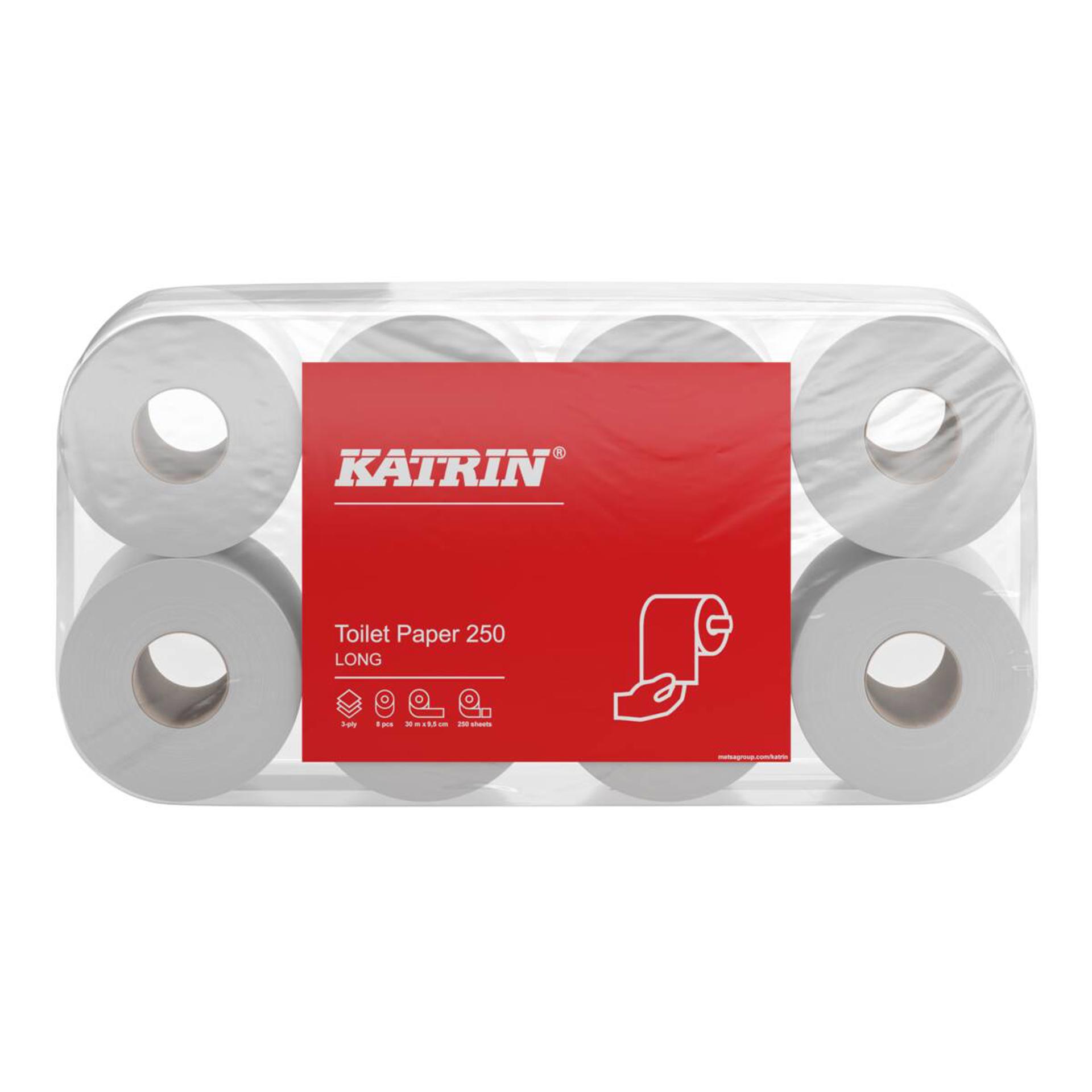 104872-Katrin toaletný papier v kotúči, 250 útržkov, 3-vrstvový-1