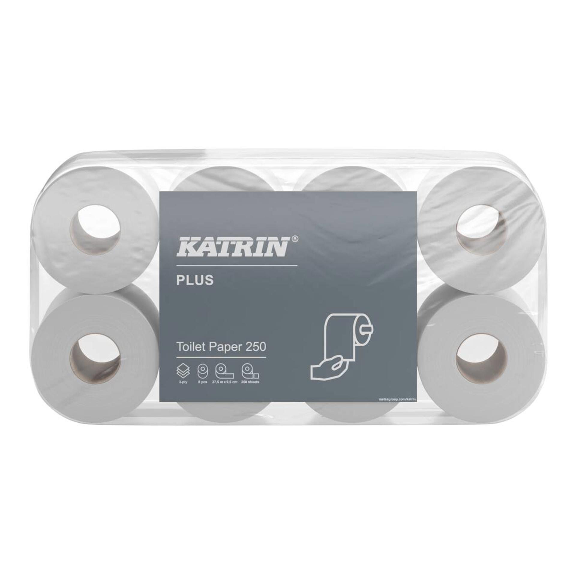 11711-Katrin Plus Toilettenpapier 250 Blatt 3-lagig-1