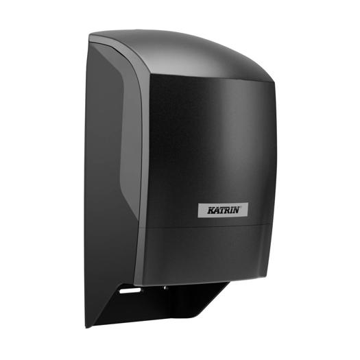 Katrin Plastic Dispenser For System Toilet Paper Roll, Black