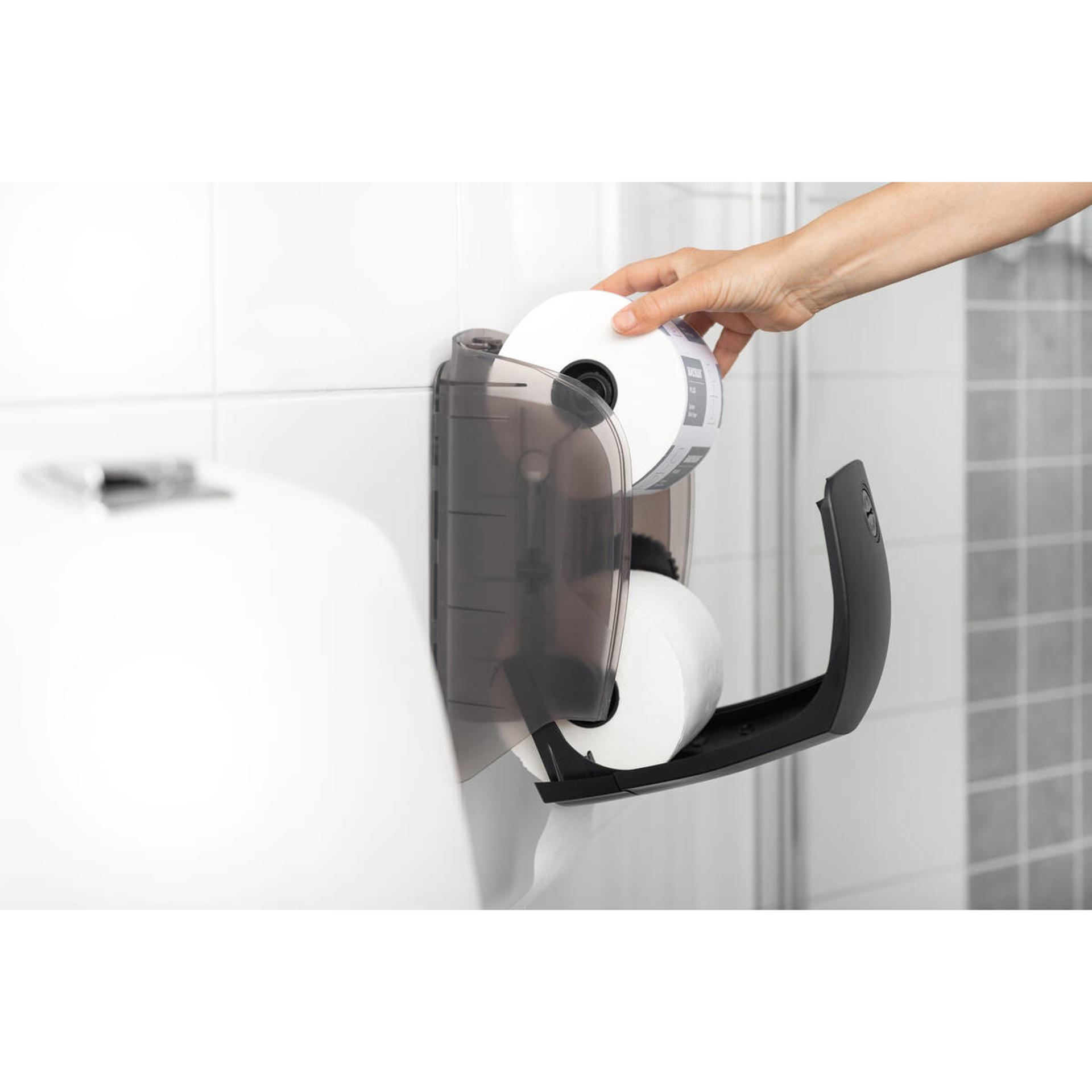77519-Katrin System Wc-paperiannostelija, Musta-2