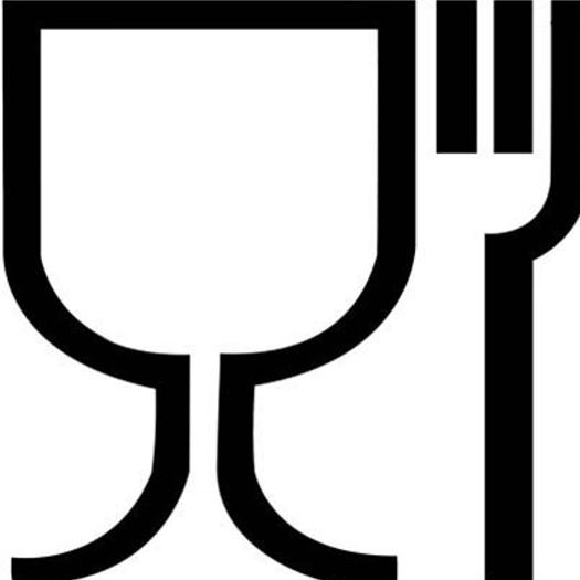 Glas og gaffel-symbol – For Wiping