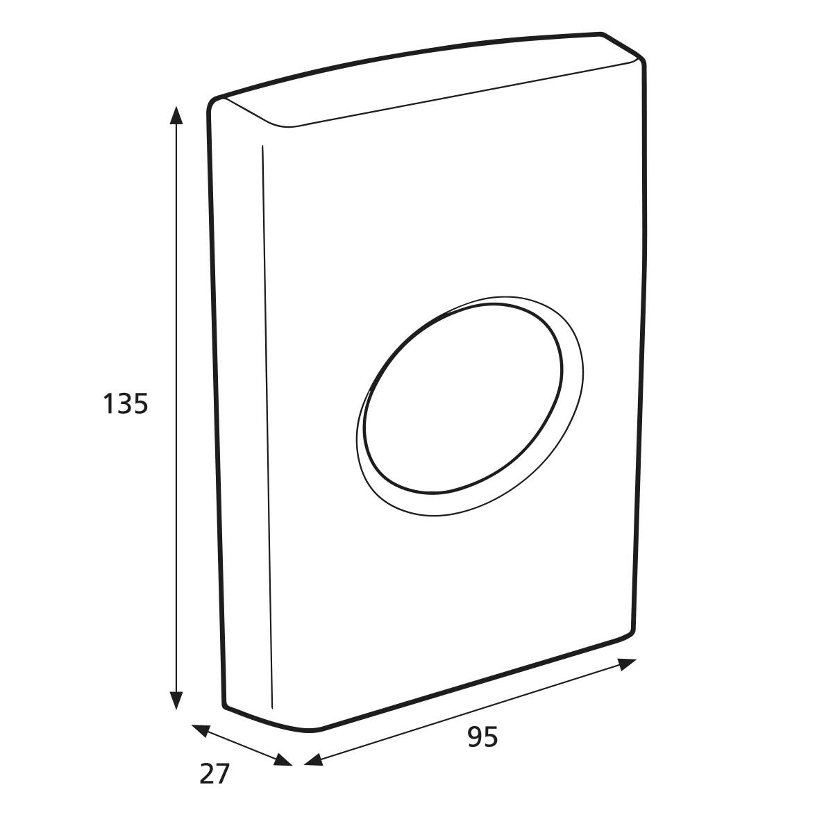 91875 Katrin Plastic Dispenser For Sanitary Hygiene Bags, White