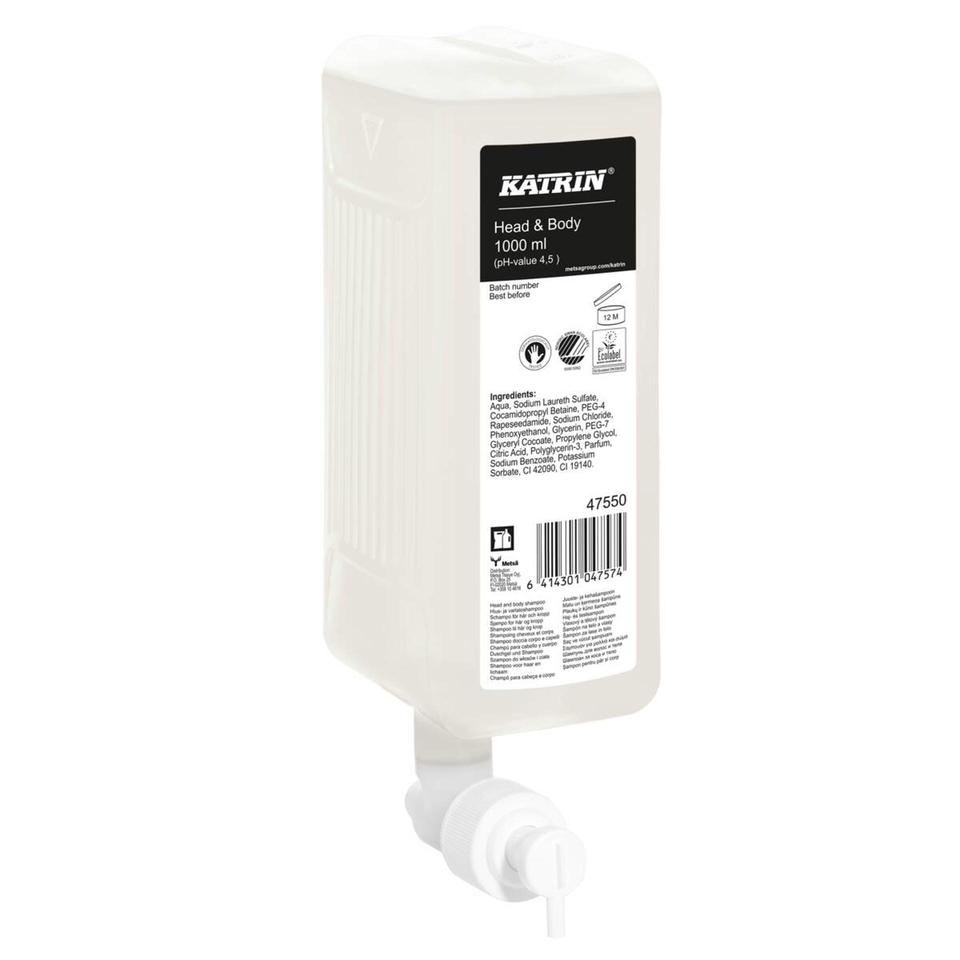 47550-Katrin Tekuté Mydlo na telo a vlasy 1000 ml