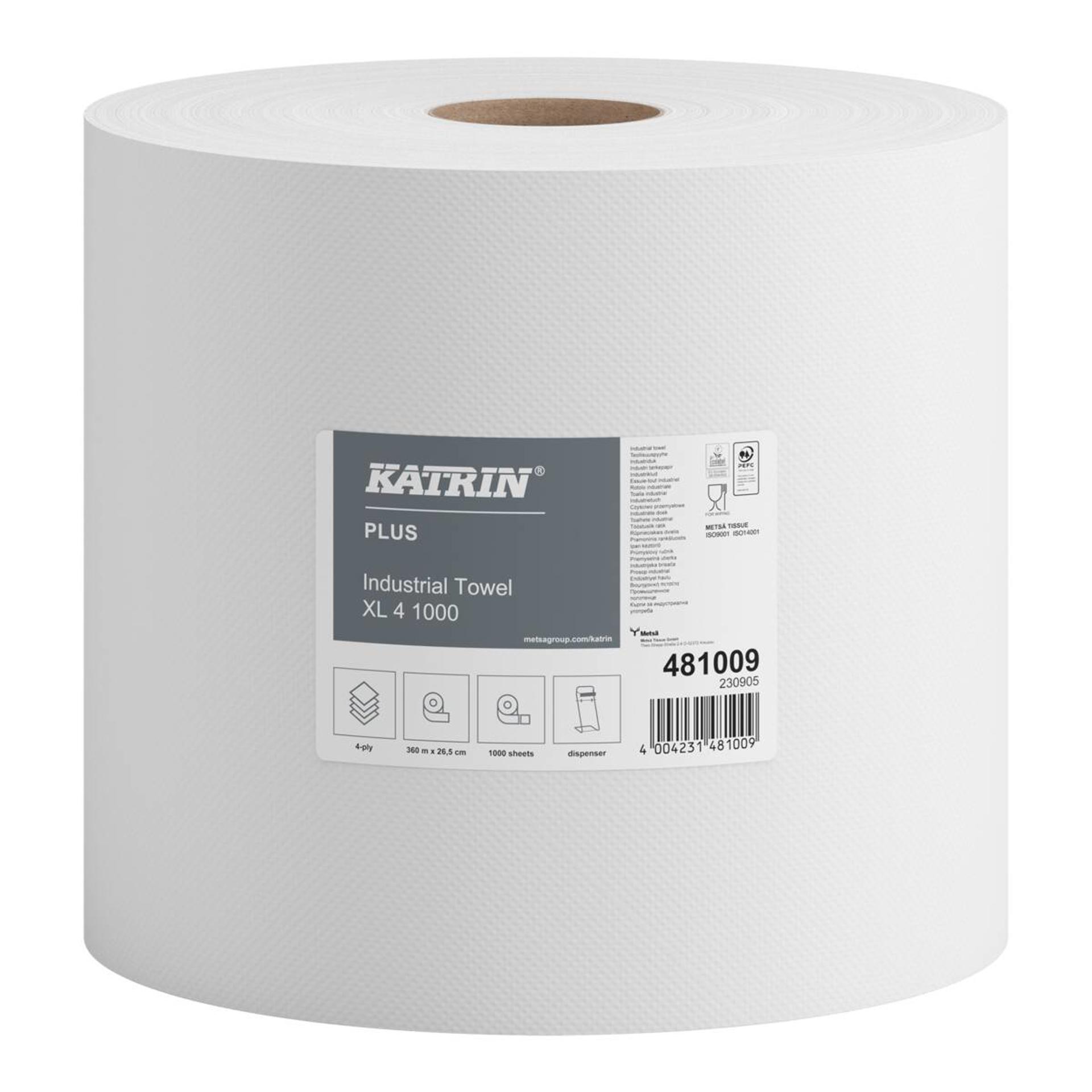 481009-Katrin Industritorkpapper Extra Large 1000 Ark 4-Lagers-1