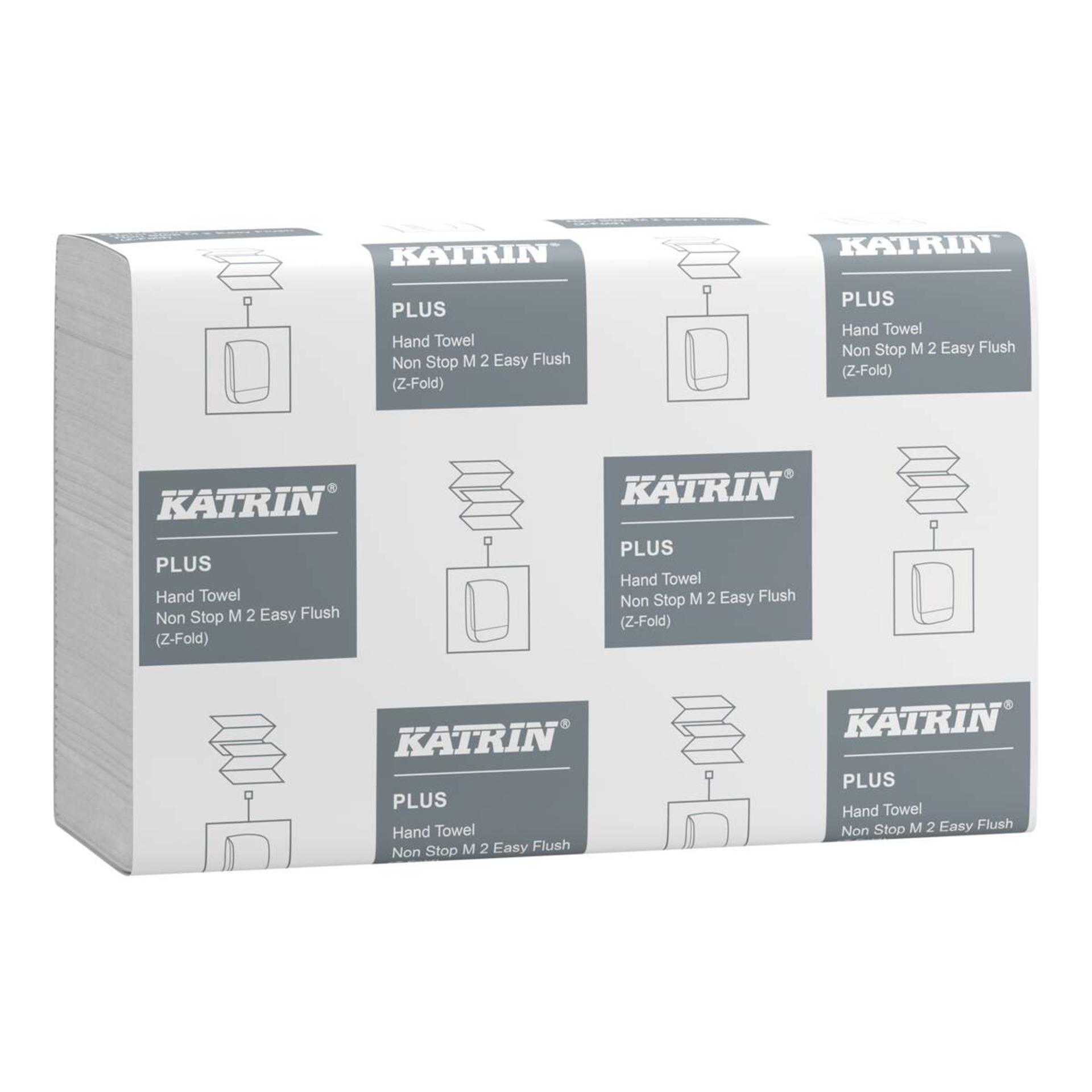 38893-Katrin Plus Z-fold Paper Towels Non-Stop Medium EasyFlush 150 Sheets 2-Ply-1