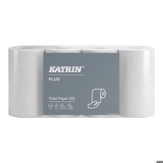 Katrin Plus Toilet Paper Roll 200 Sheets 2-Ply