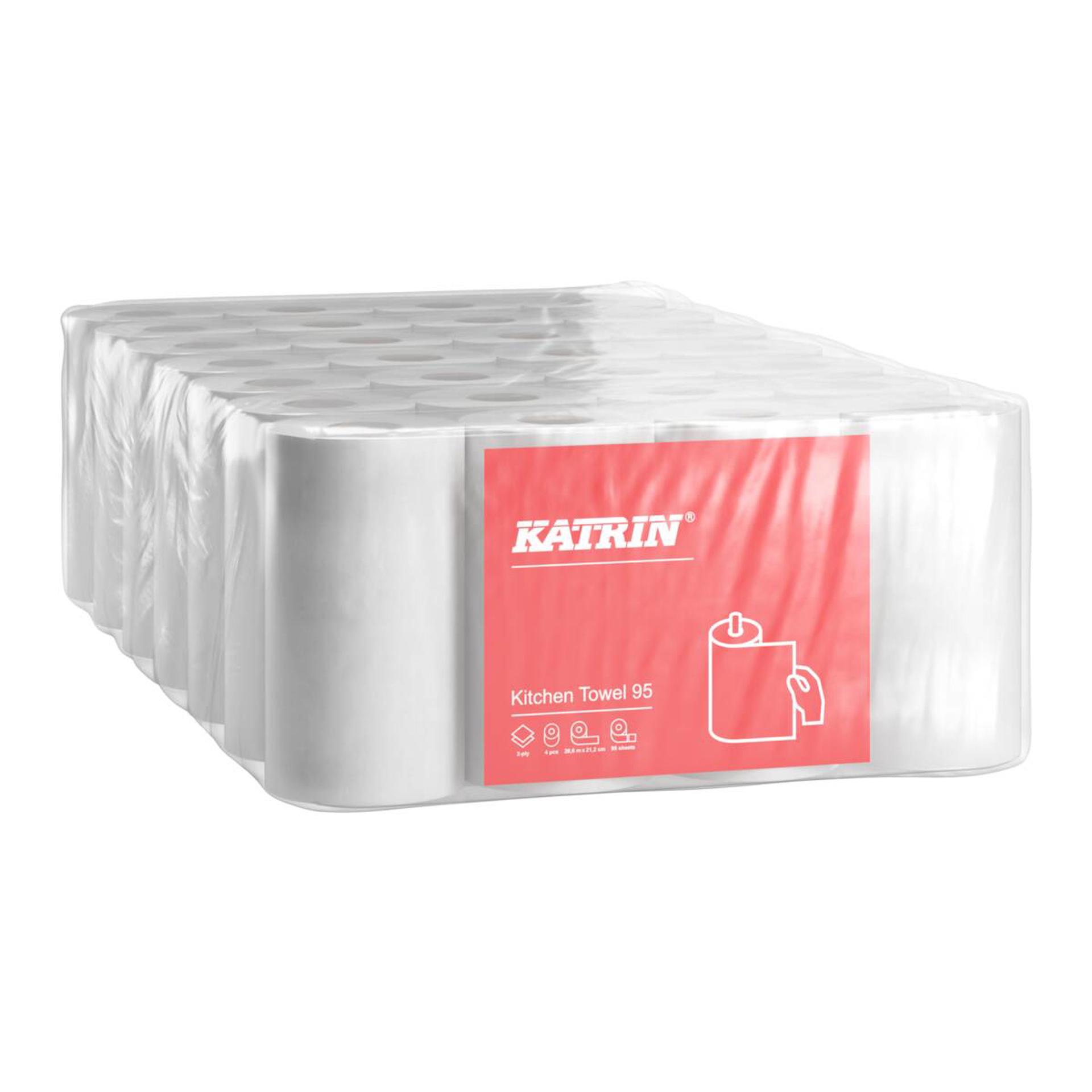 96190-Katrin Kitchen Paper Towel Roll 95 Sheets 2-Ply-2