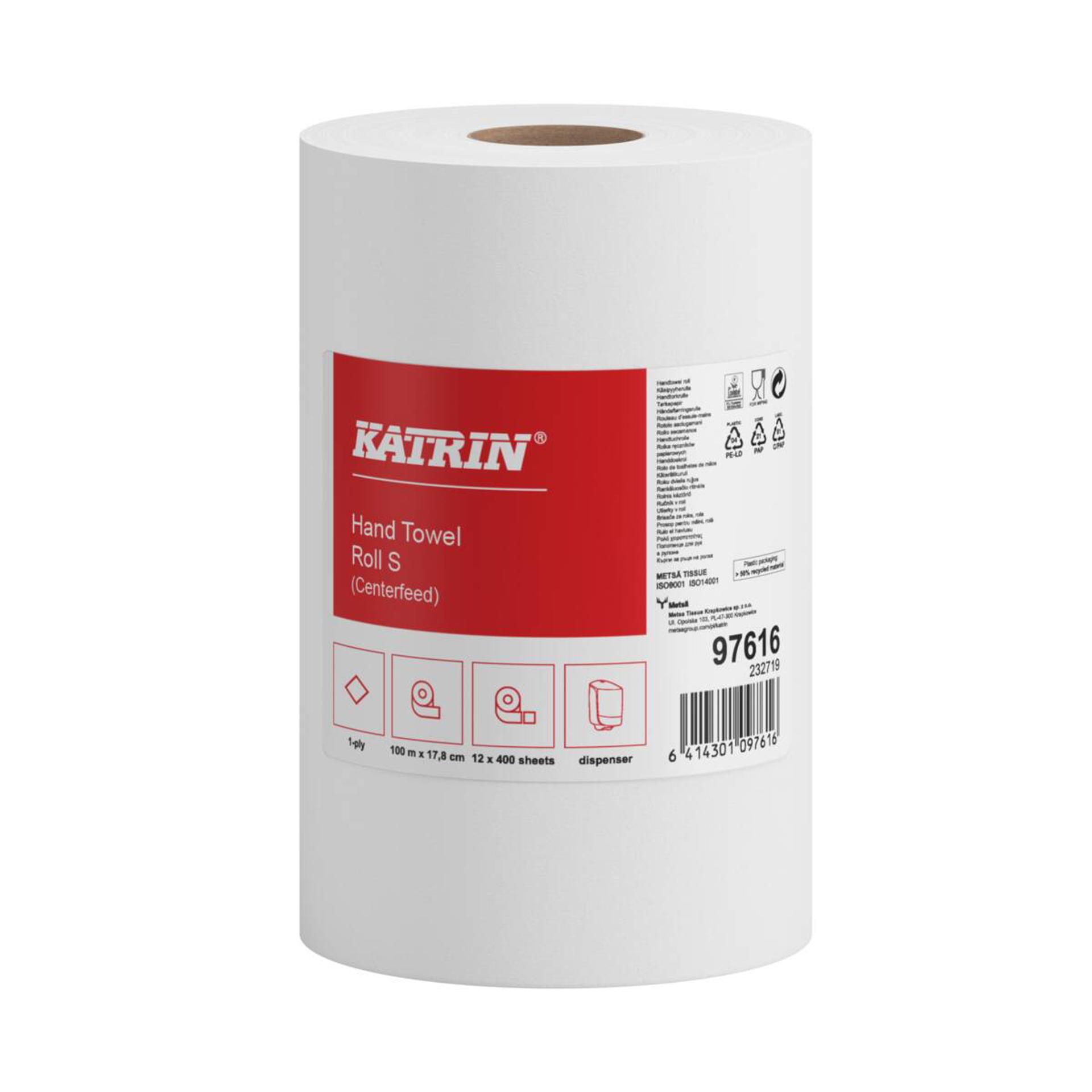 97616-Katrin Centrefeed Roll Small 100 Metres 1-Ply-1