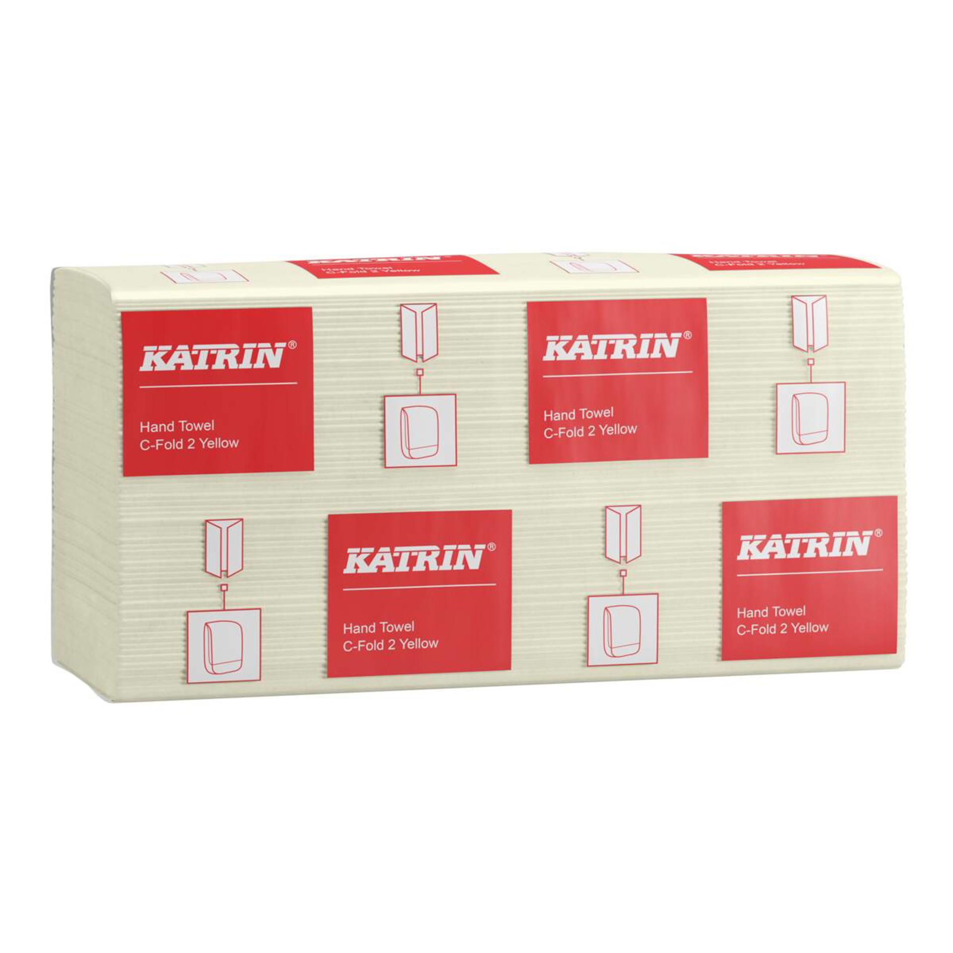 343367-Katrin Pappershanduk C-vikt 100 Ark 2-Lagers, Gul-1