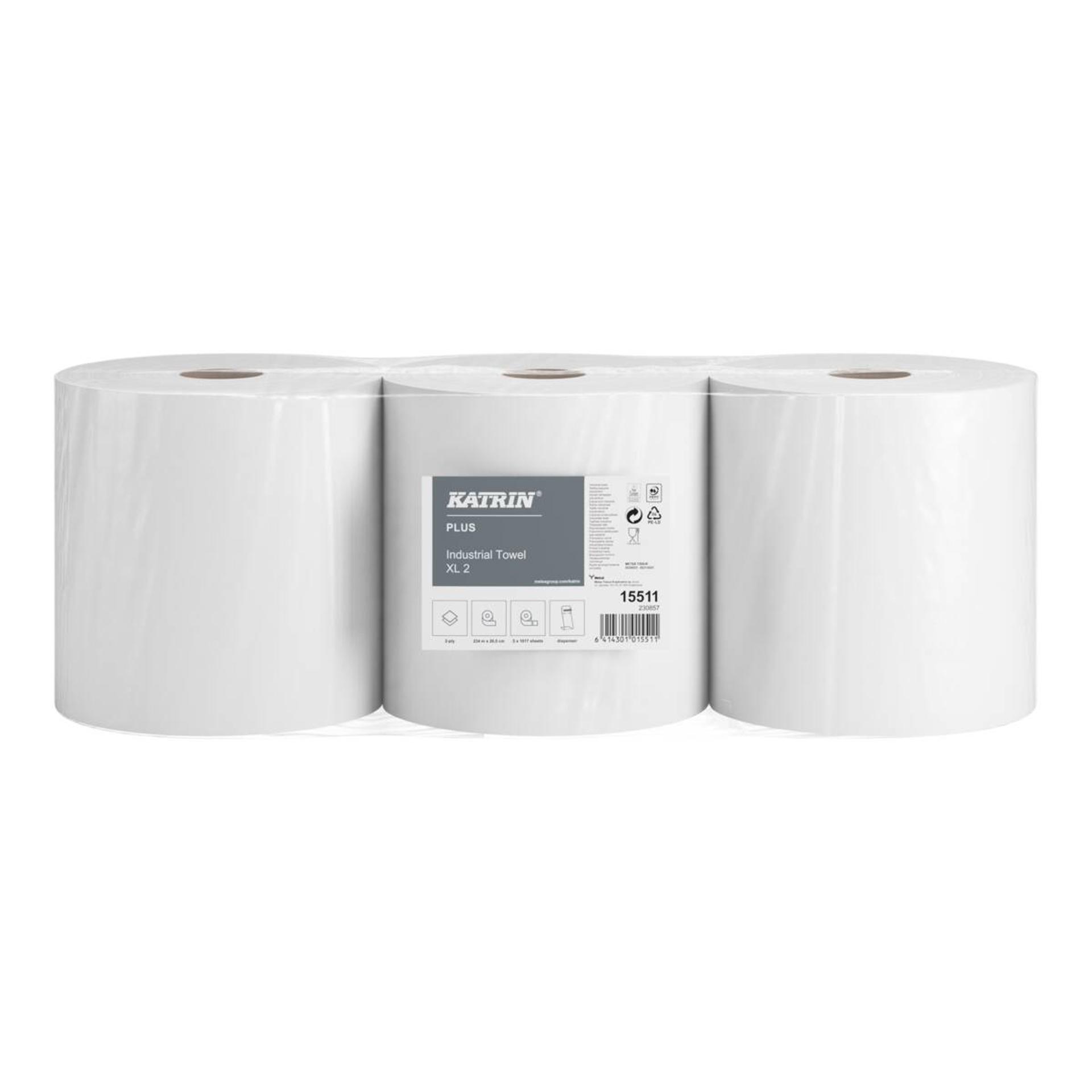 15511-Katrin Plus Industrial Wipes Roll Extra Large 234 Metres 2-Ply-2