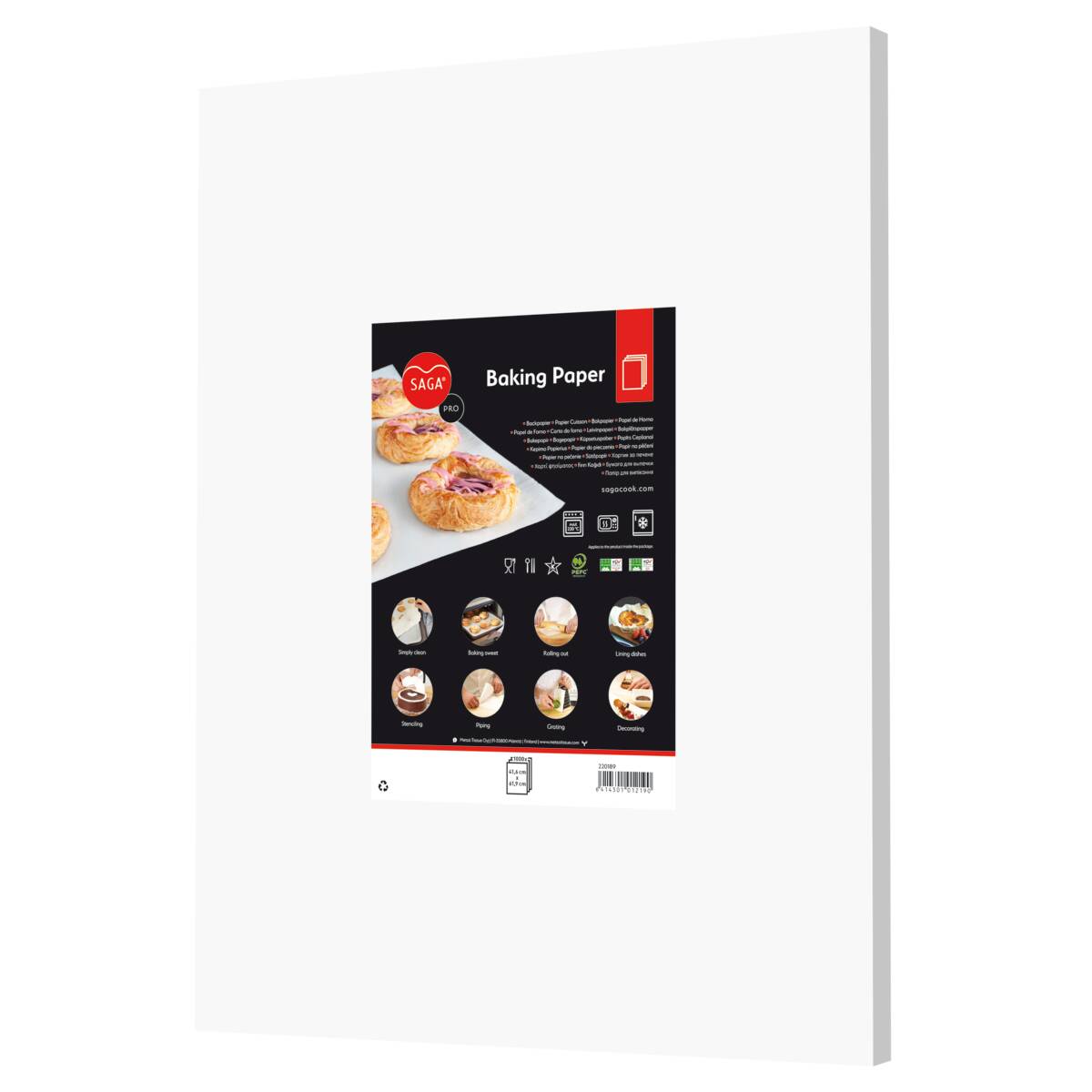 SAGA Baking paper sheets
