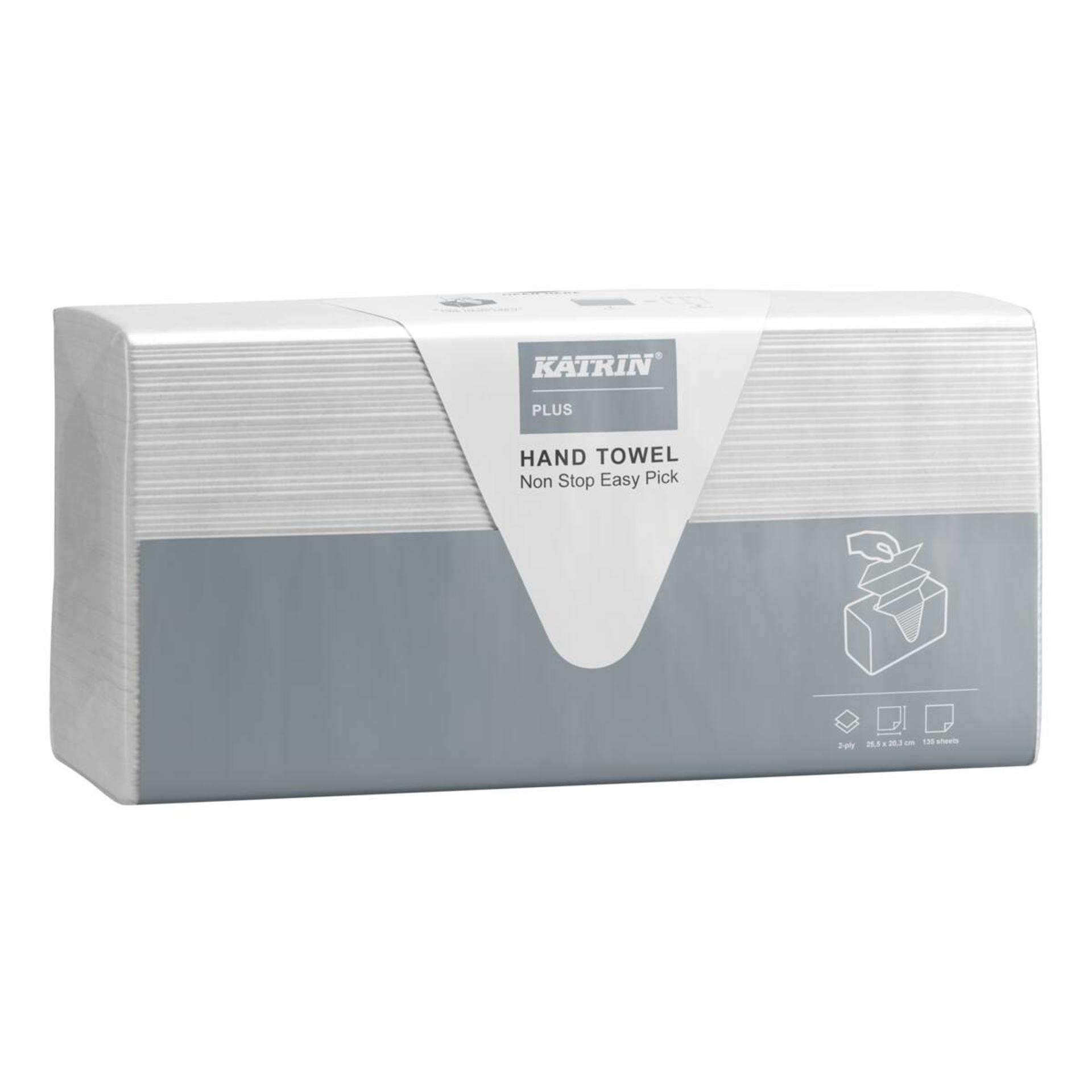 92932-Katrin Plus Z-fold Paper Towels Non-Stop Easy Pick Medium 135 Towel 2-Ply-1