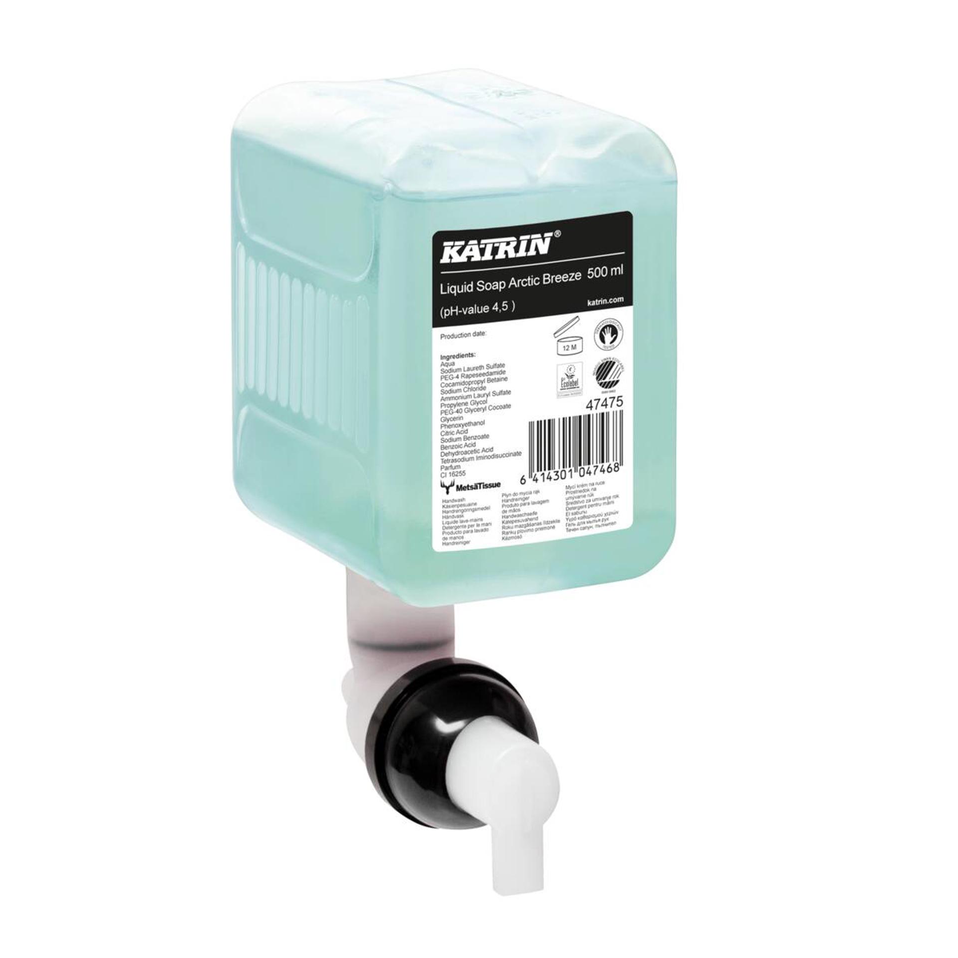 47475-Katrin Commercial Hand Wash Liquid 500 ml, Arctic Breeze