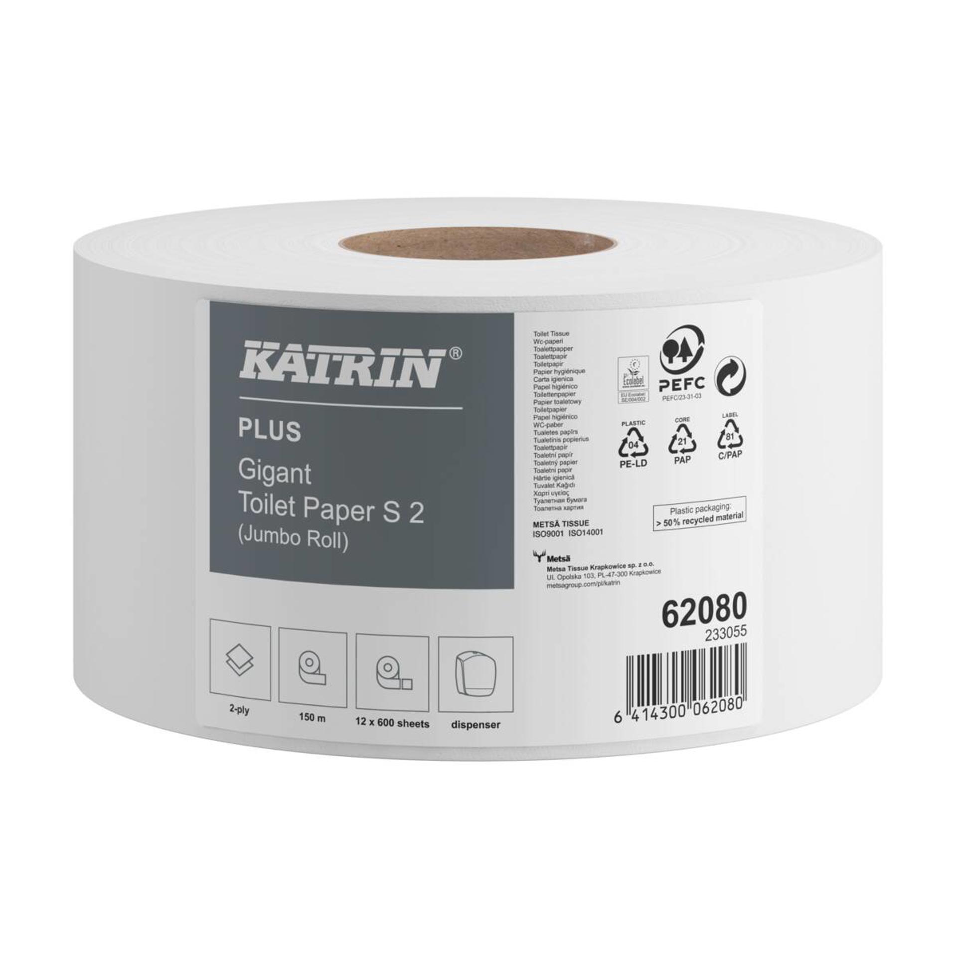62080-Katrin papier toaletowy w rolce 150 metrów 2-warstwowy-1