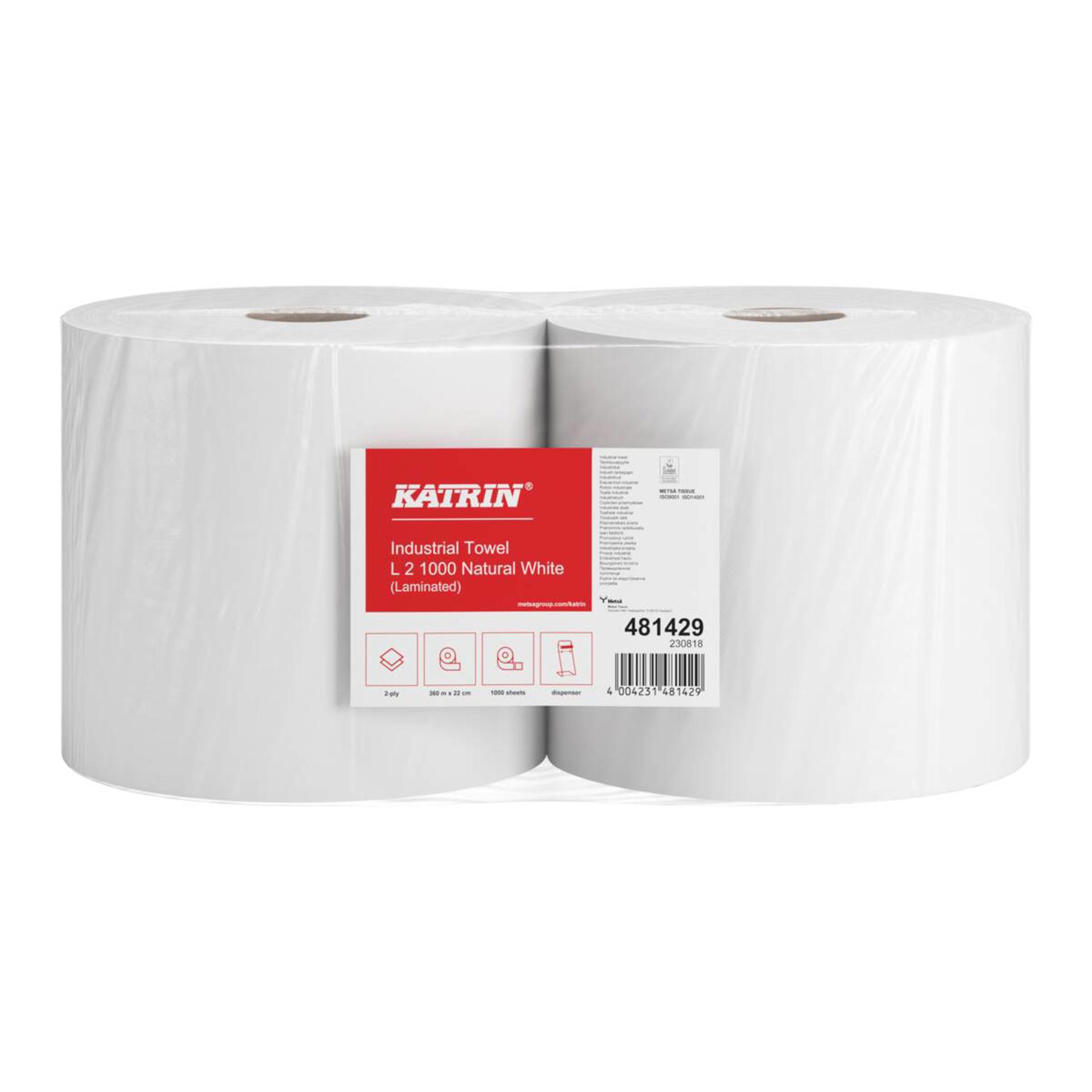 481429-Katrin Industritorkpapper Large 1000 Ark 2-Lagers-3