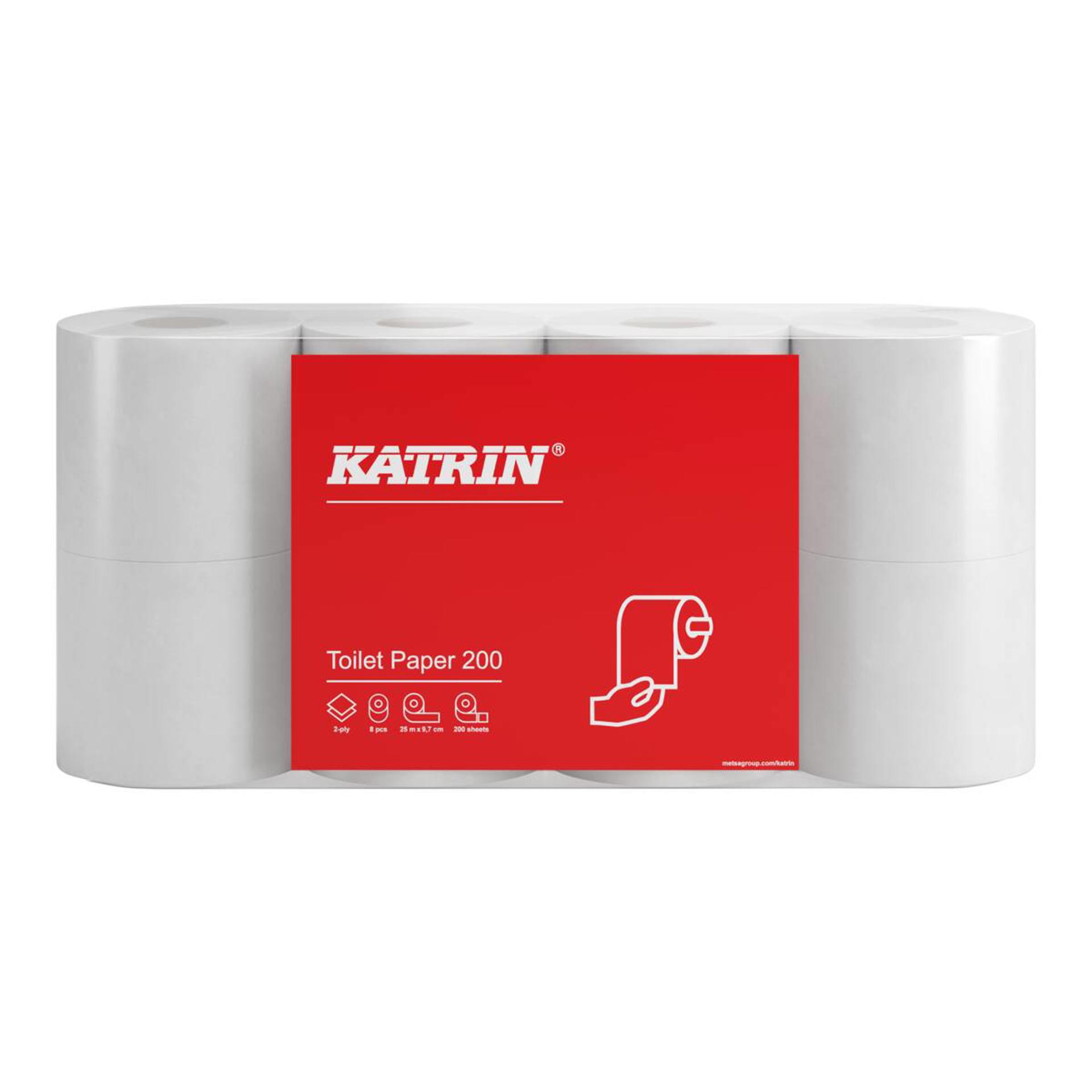 181402-Katrin Toilet Paper Roll 200 Sheets 2-Ply-1