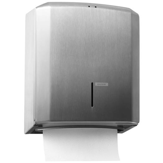 Katrin Metal Dispenser Medium For Paper Hand Towels, Stainless Steel