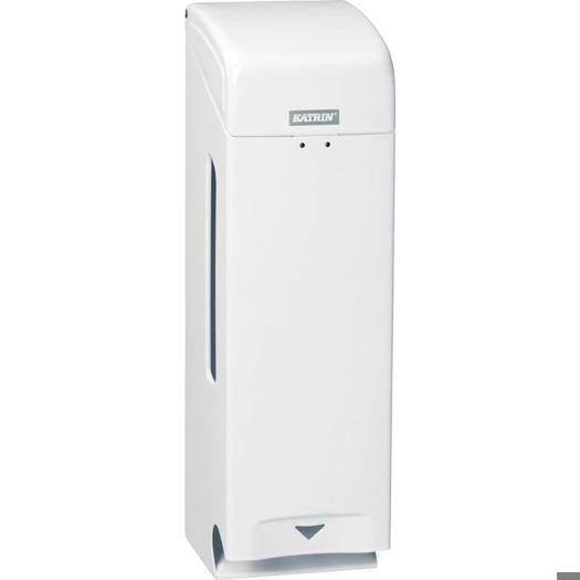 Katrin Metal Dispenser For 3 Toilet Paper Rolls, White