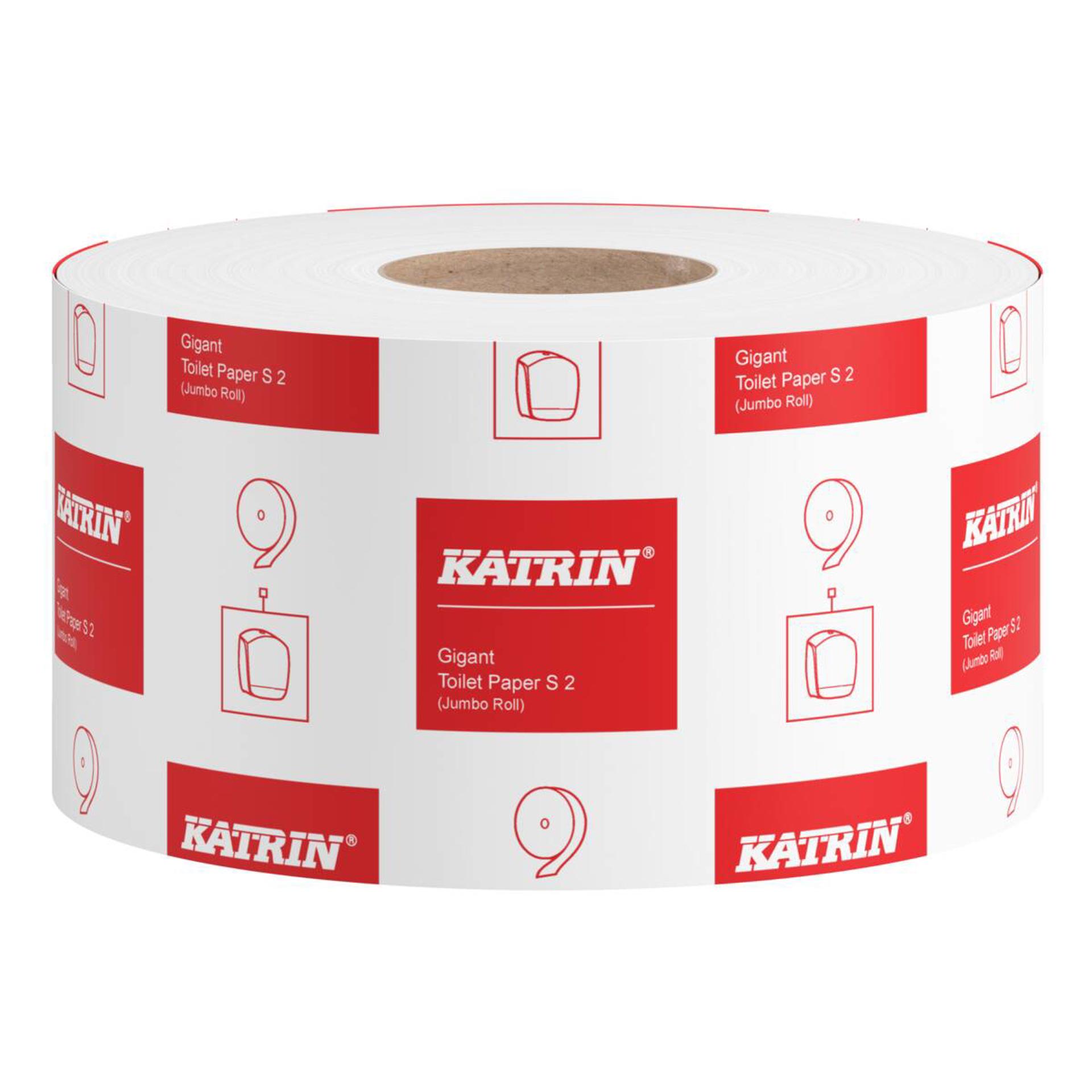 105960-Katrin Jumbo Toilet Paper Roll Small 200 Metres 2-Ply