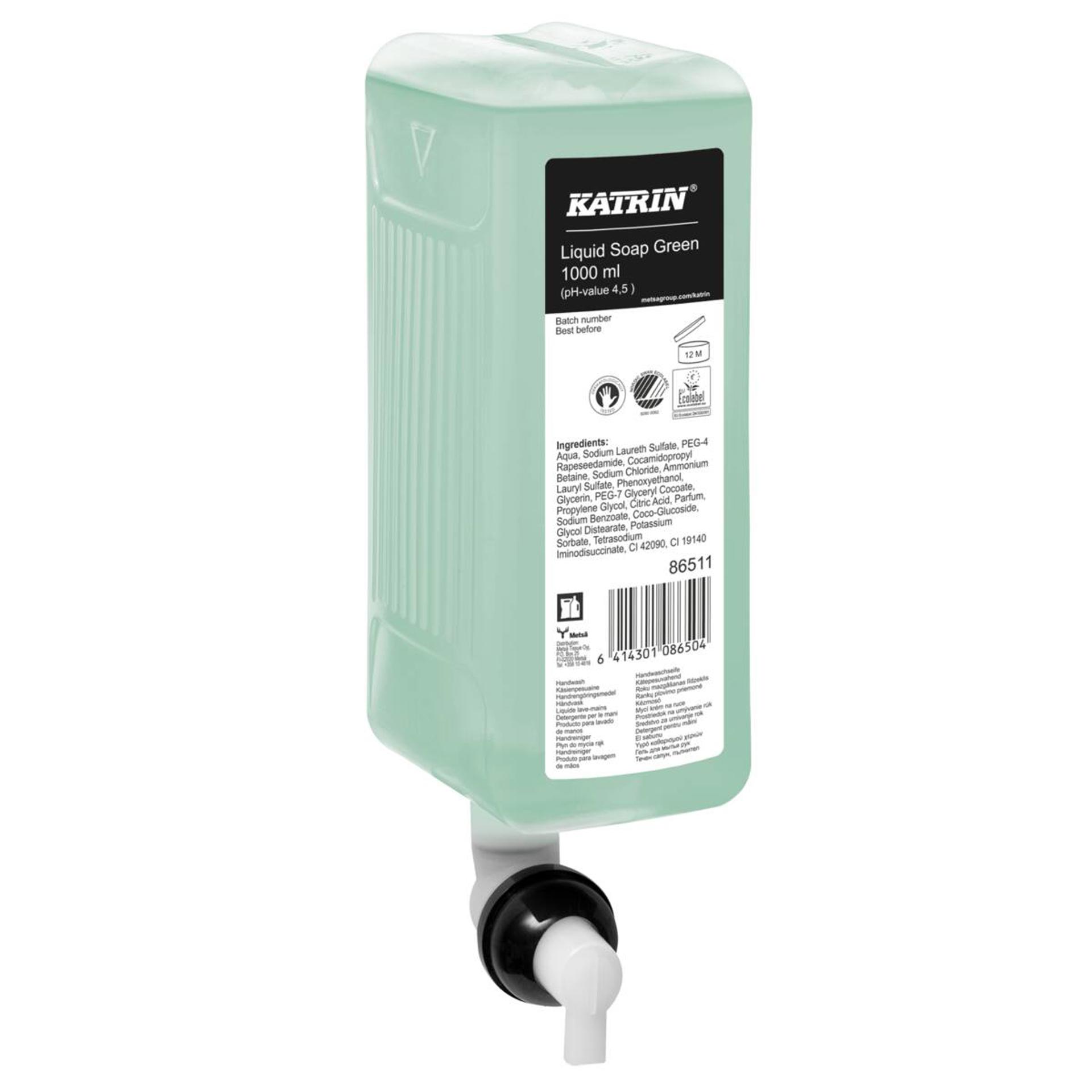 86511-Katrin Flytande tvål 1000 ml, Green