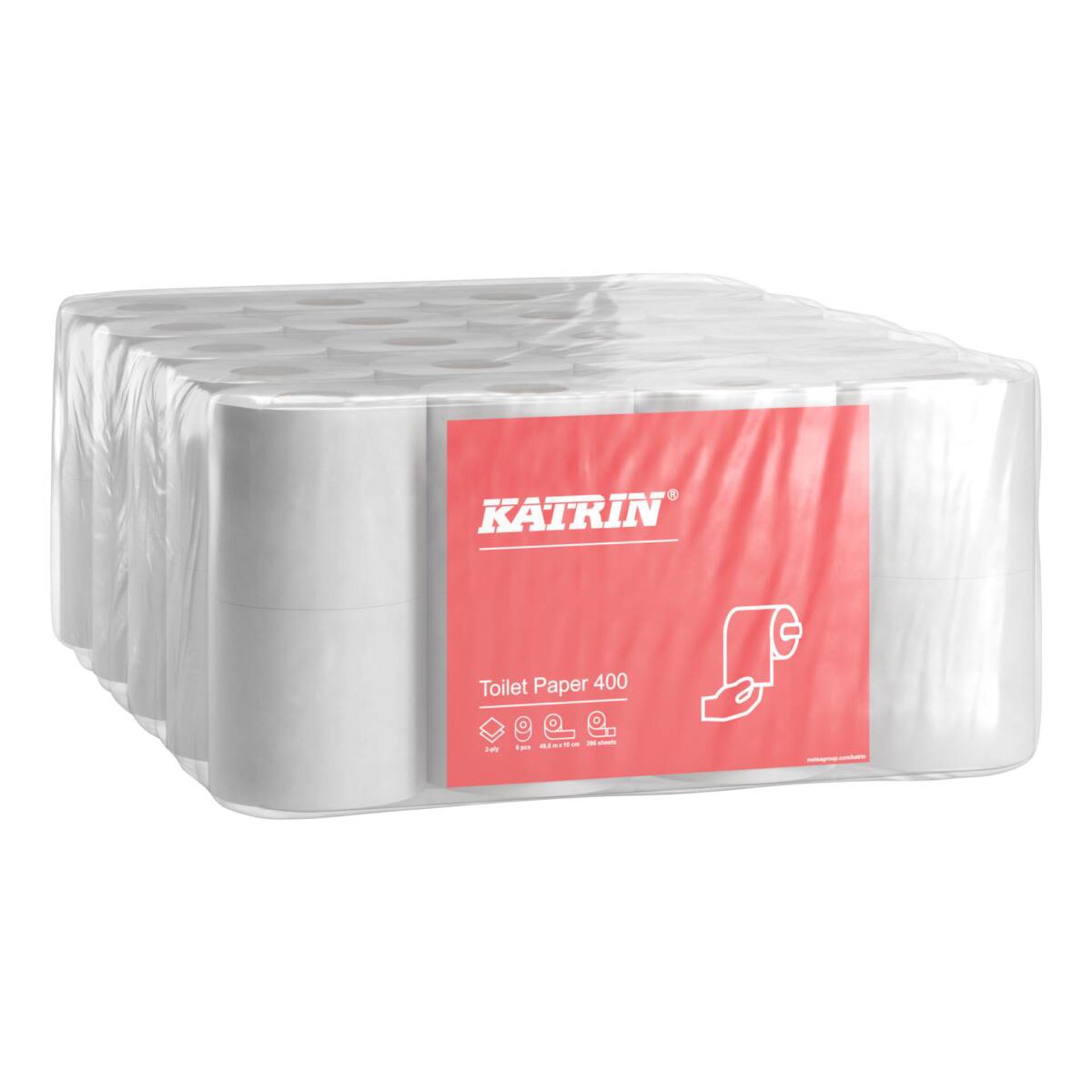 55340-Katrin Toilet Paper Roll 400 Sheets 2-Ply-2