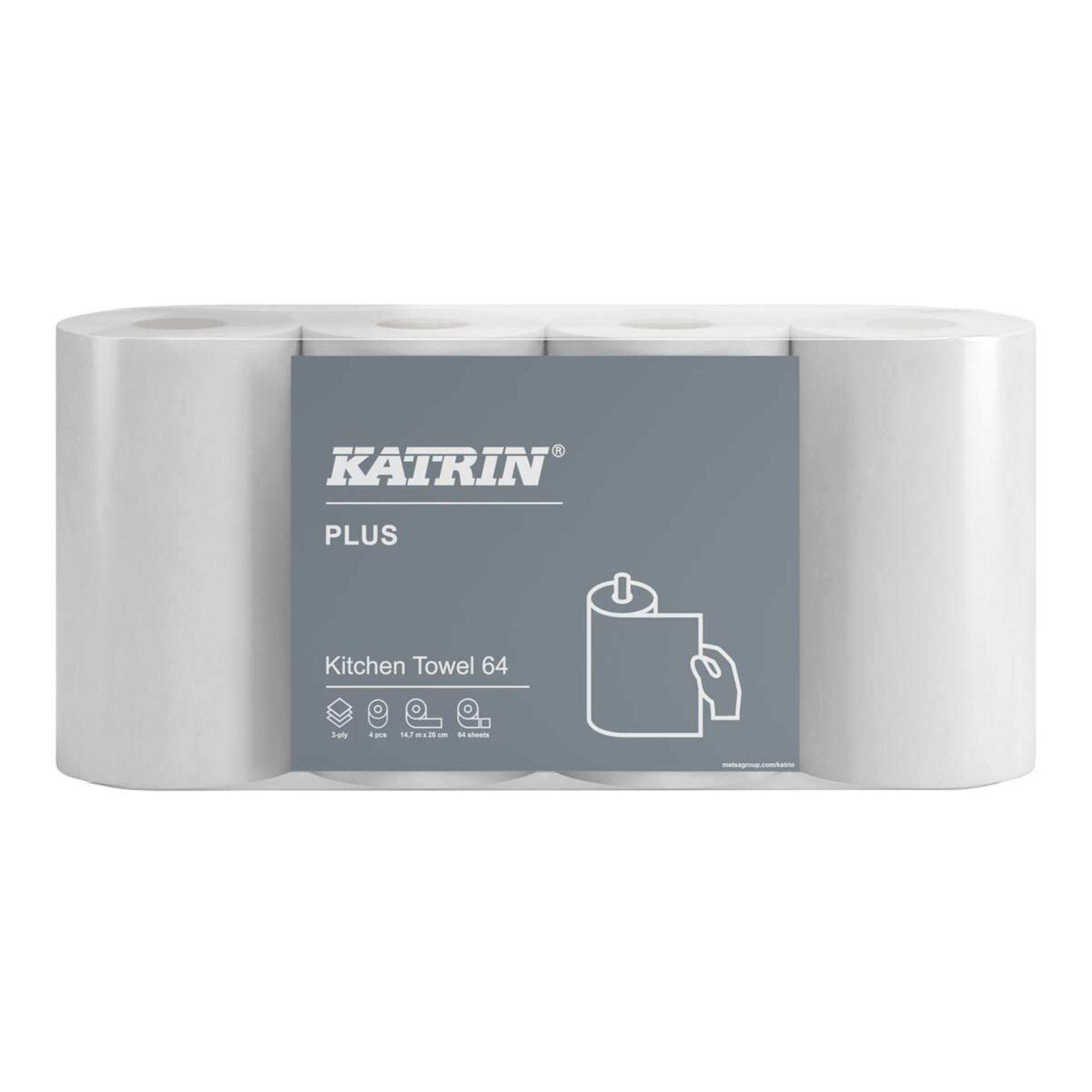231004-Katrin Plus Kitchen Paper Towel Roll 64 Sheets 3-Ply-1