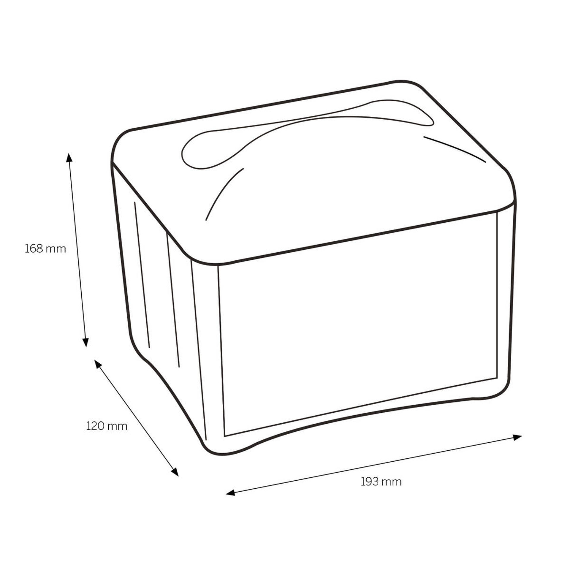 22564-Katrin Plastdispenser för lunchservetter, bordsdispenser-2