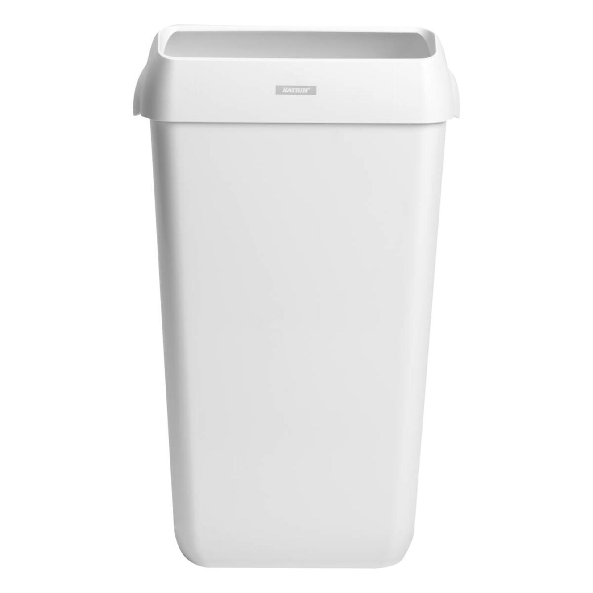 91899-Katrin Abfallbehälter 25 l mit Abdeckung, Weiß-3