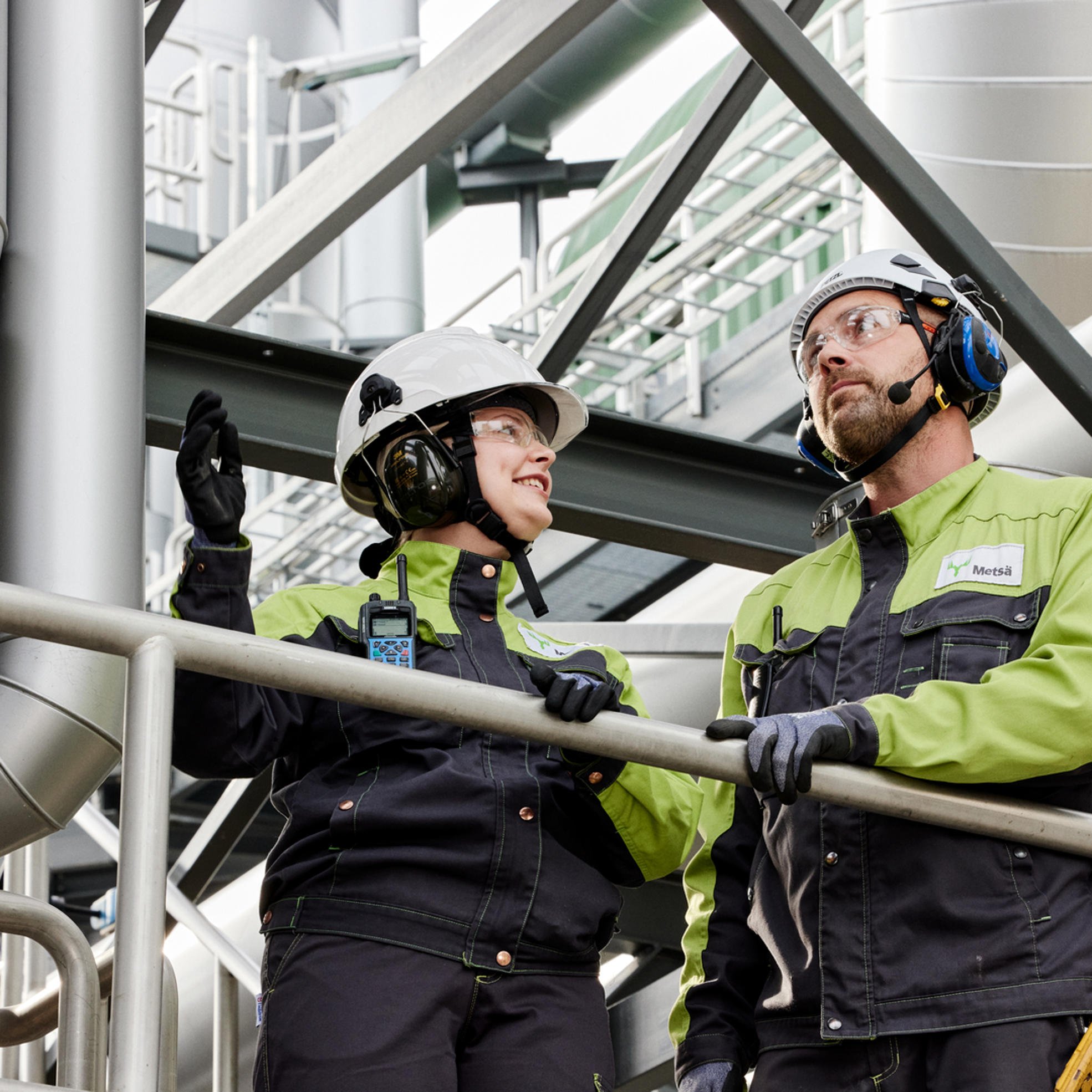 Production operators at Metsä Group mill