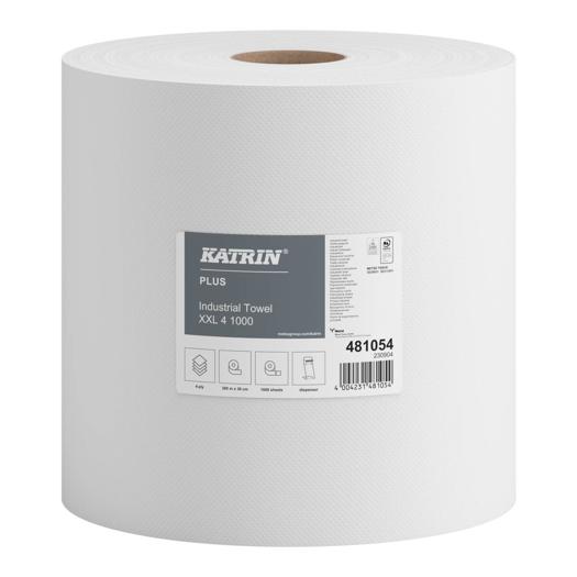 Katrin Plus Industrial Wipes Roll XXL 1000 Sheets 4-Ply
