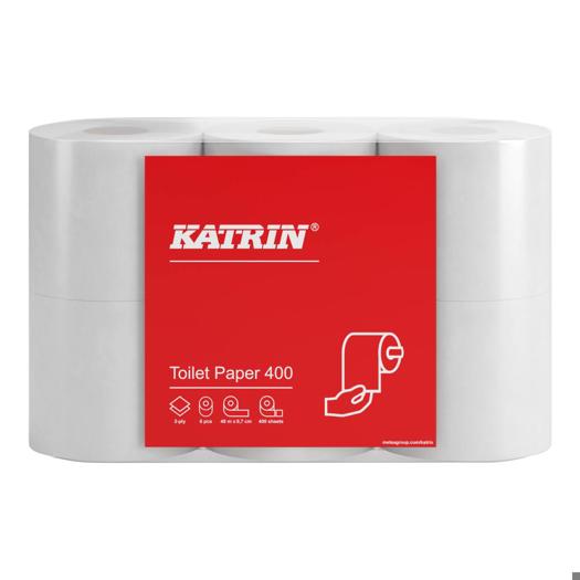 Katrin Toilet Paper Roll 400 Sheets 2-Ply
