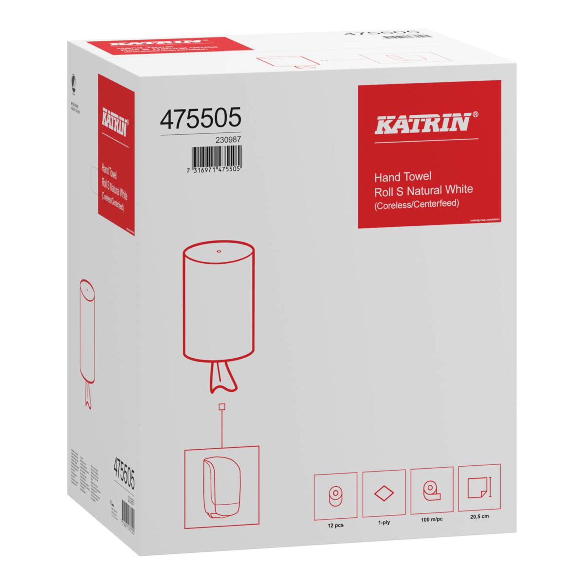 475505-Katrin ręcznik papierowy w rolce 100 metrów, 1-warstwowy-3