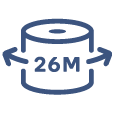 Extra długa 26-metrowa rolka