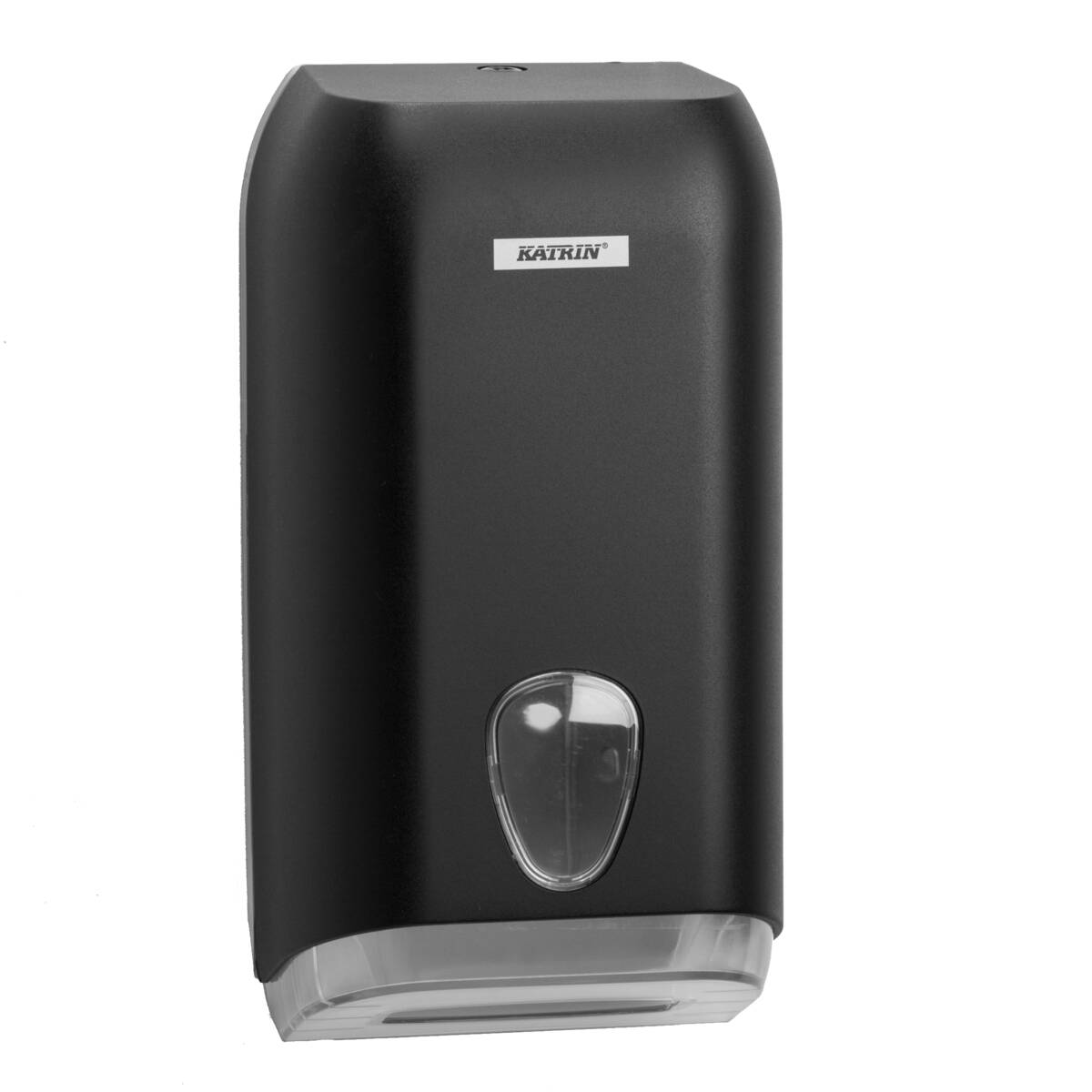 92605 Katrin Plastic Dispenser For Folded Toilet Paper, Black