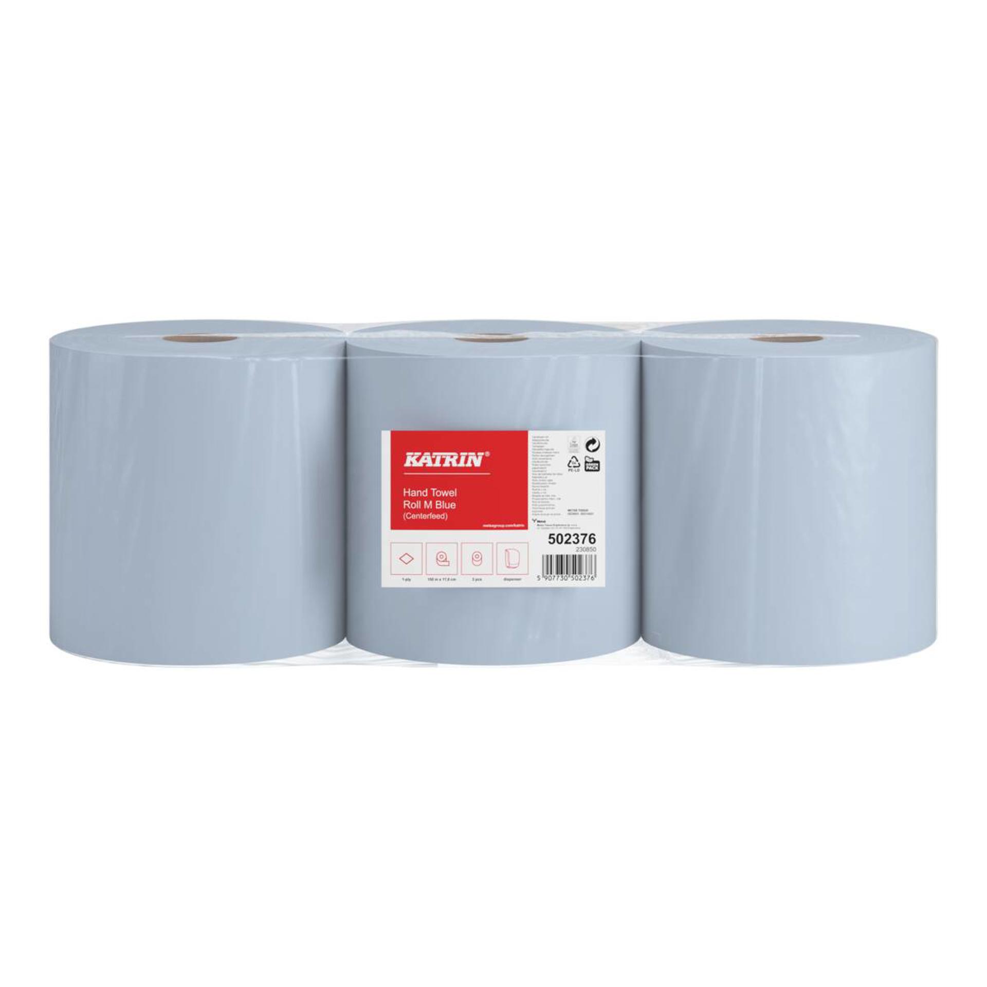 502376-Katrin Centrefeed Roll Medium 150 Metres 1-Ply, Blue-3