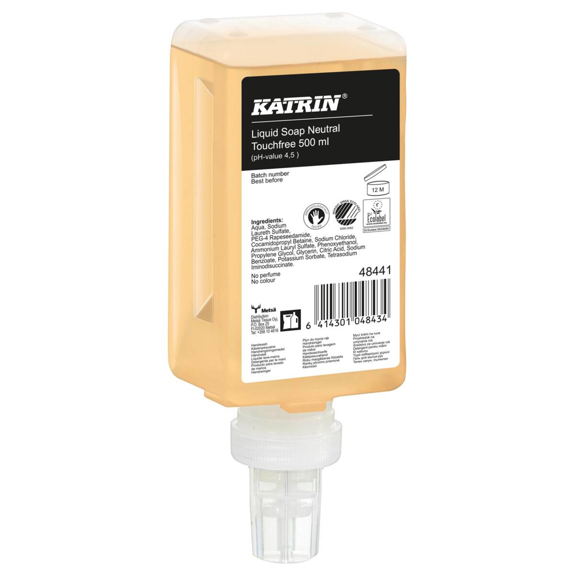 48441-Katrin Touchfree Liquid Soap Neutral 500 ml