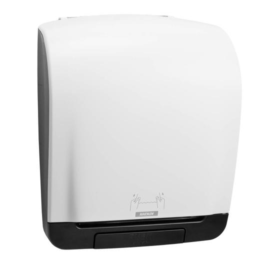 Katrin Plastic Dispenser For System Paper Towel Roll, White