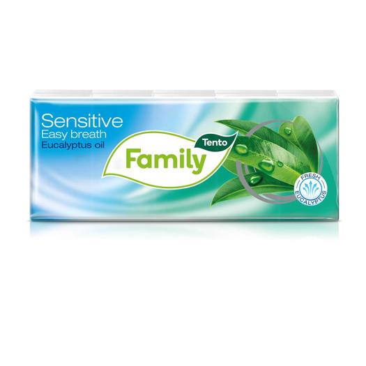 Tento Family Sensitive Eucalyptus papír zsebkendő