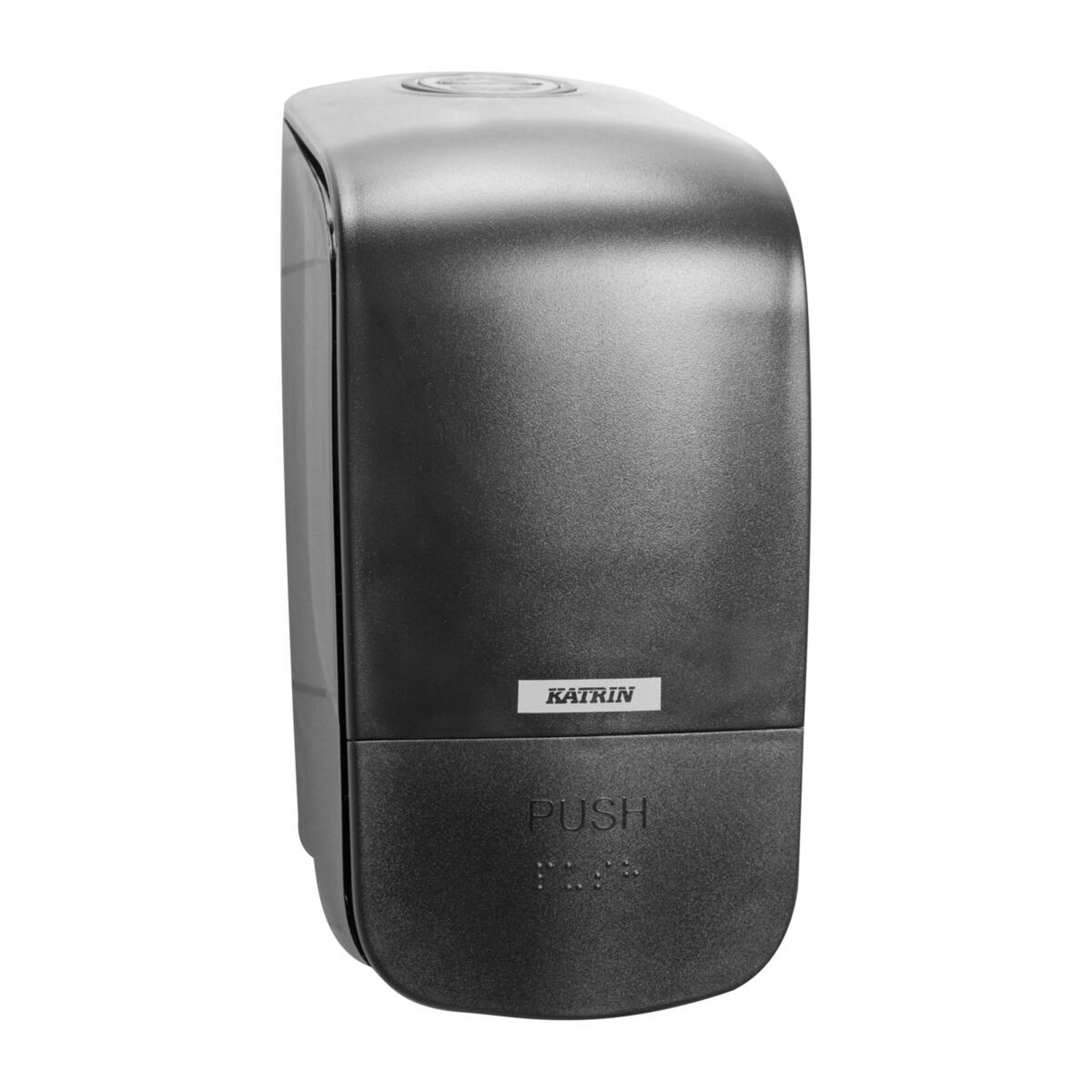 92186-Katrin Plastic Dispenser 500 ml For Commercial Hand Wash, Black-1