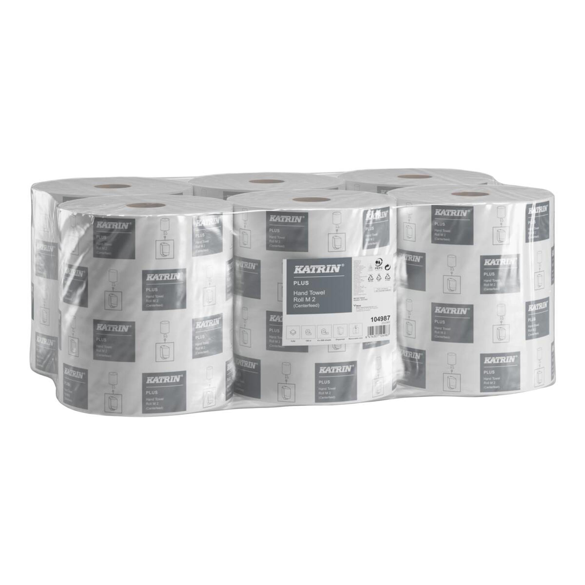 104987-Katrin Plus Centrefeed Roll Medium 150 Metres 2-ply-2