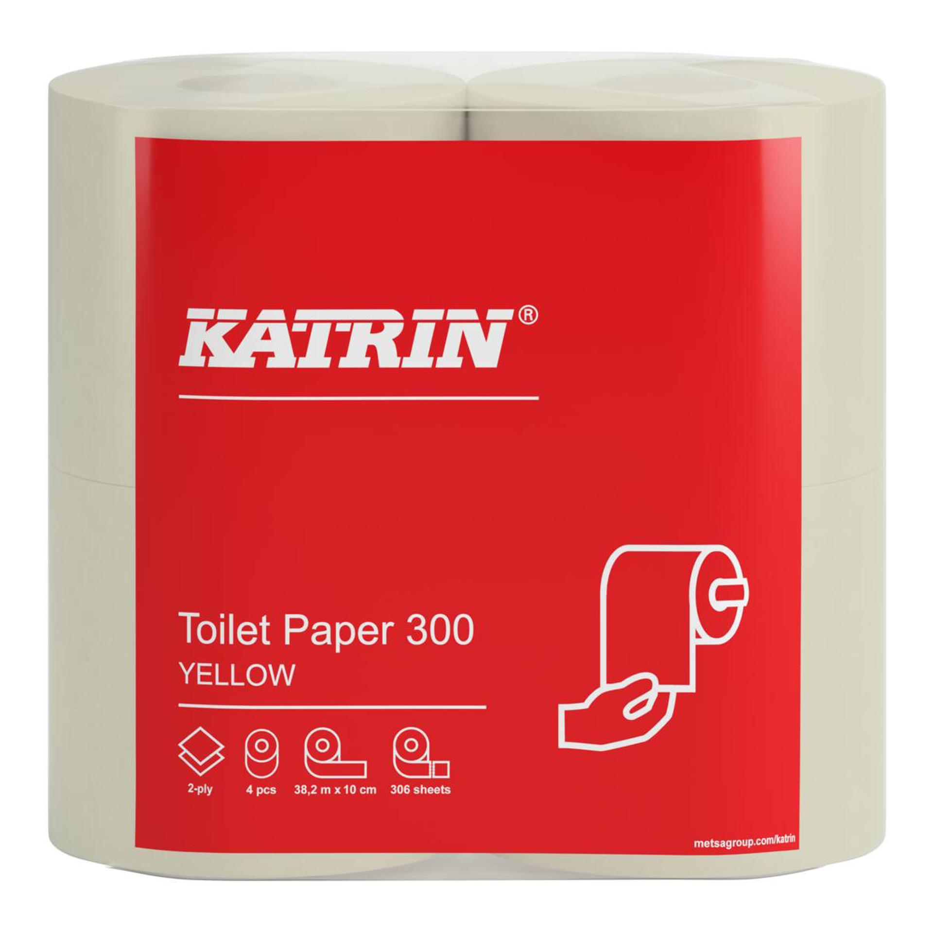104753-Katrin Wc-paperi 300, Keltainen-1