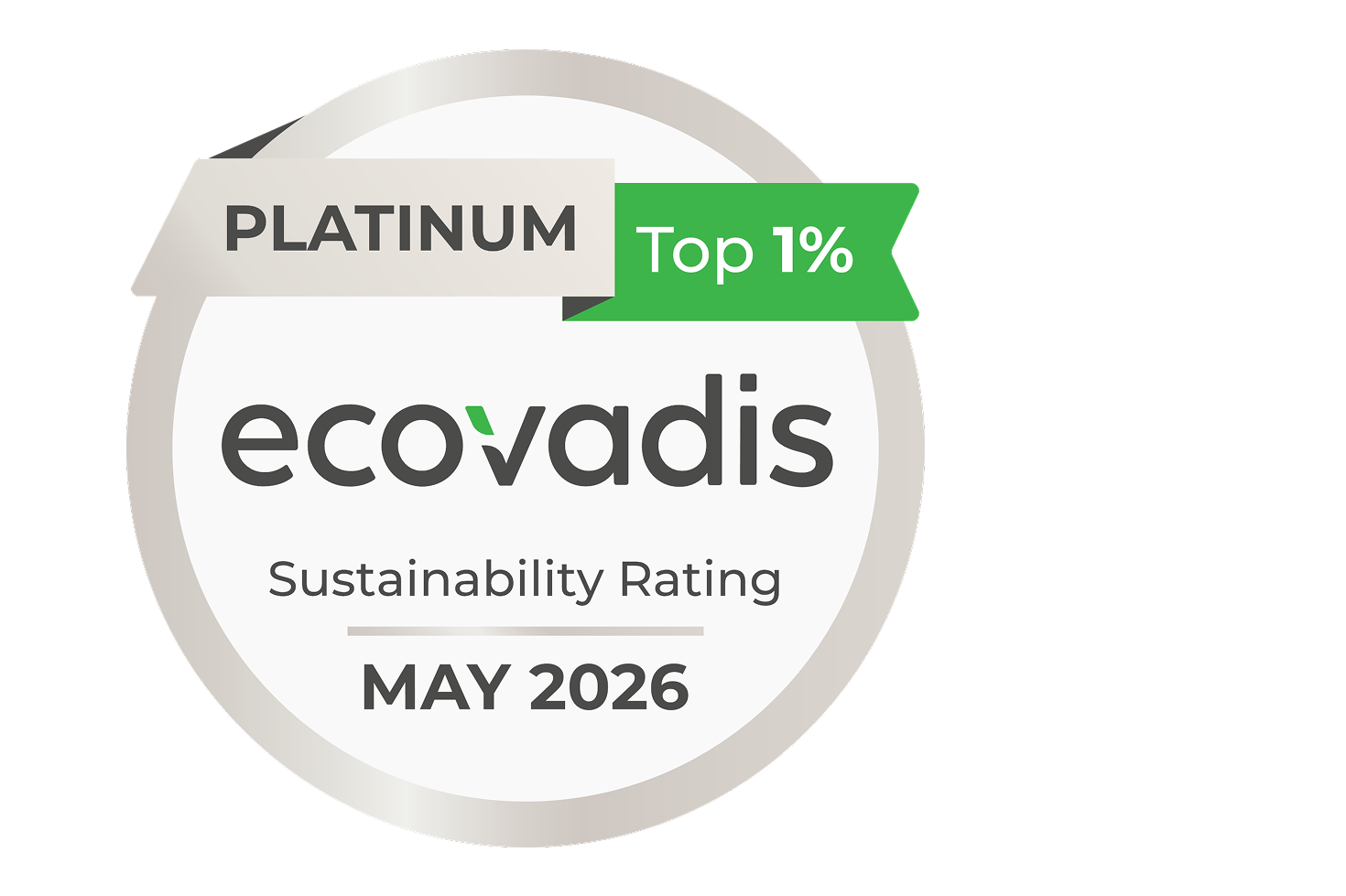 EcoVadis Platinum