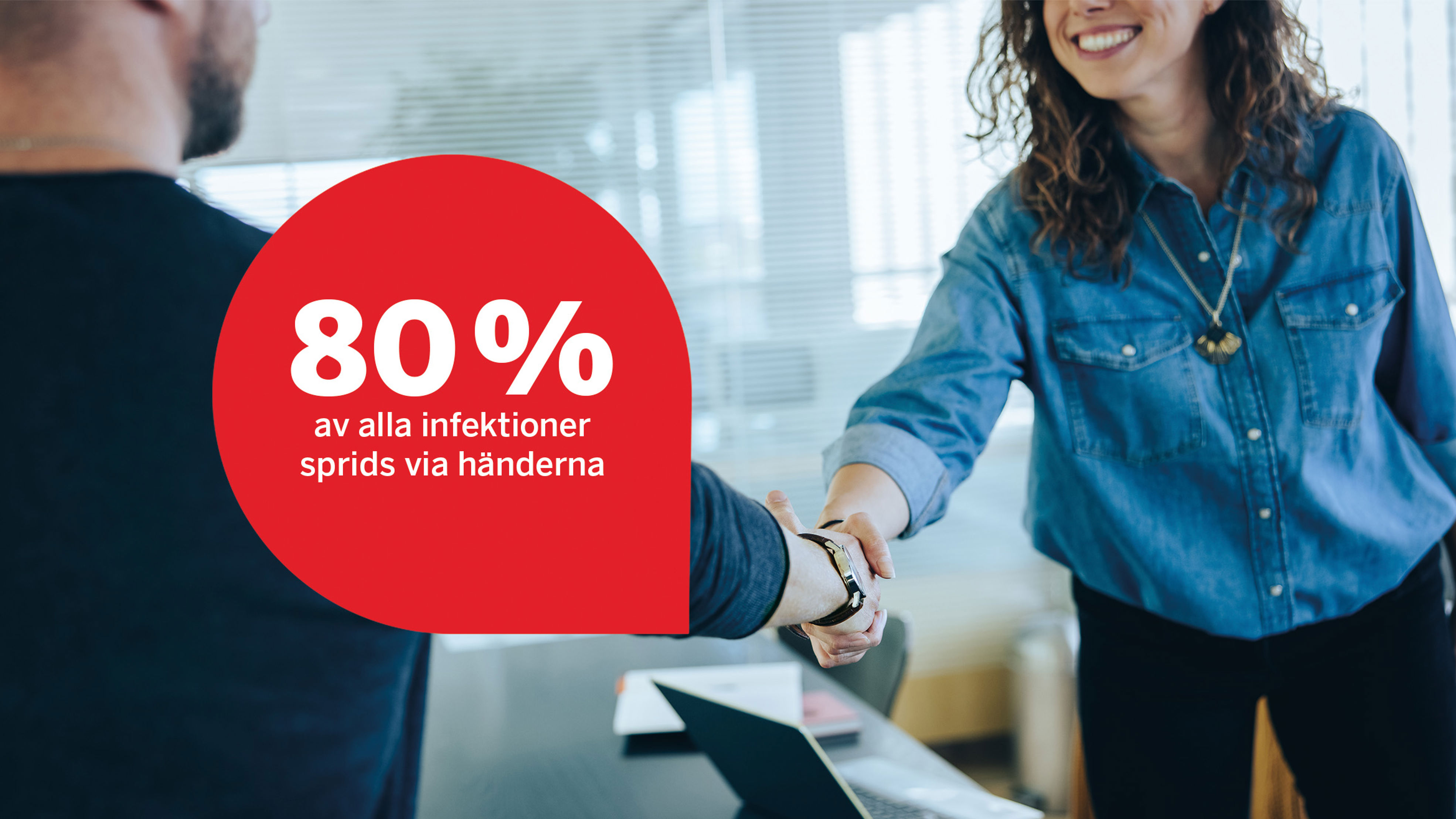 80 % av alla infektioner sprids via händerna