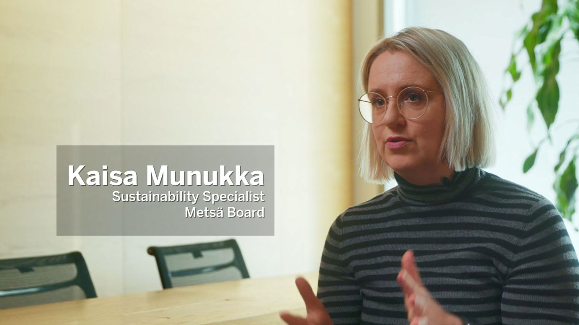 Kaisa Munukka, Sustainability Specialist at Metsä Board